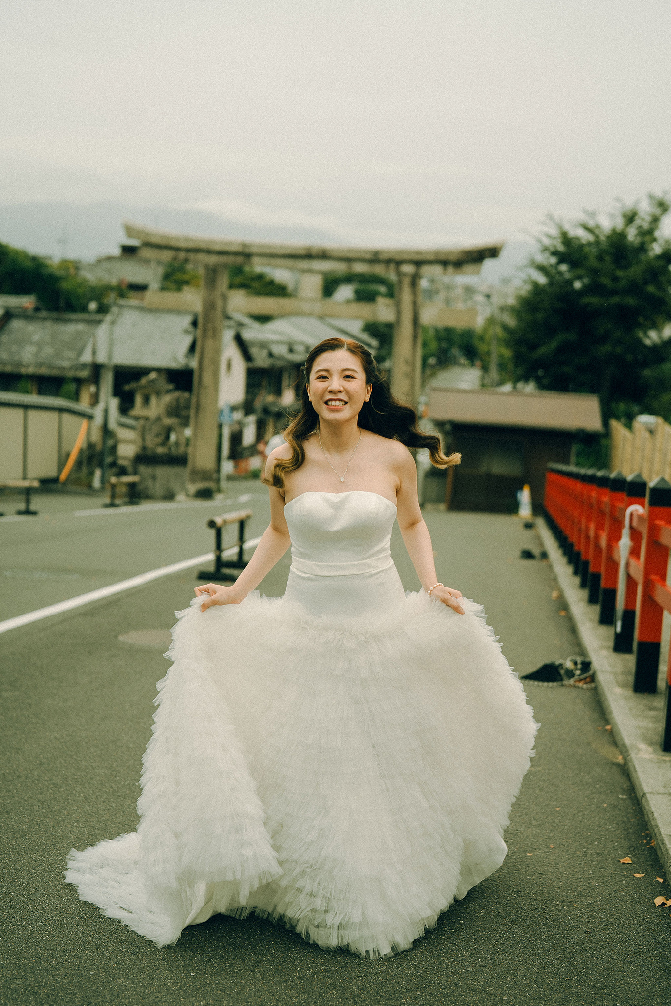 Kyoto Pre-Wedding Photoshoot | Fushimi Inari, Gion & Nara Park at Gion District & Historic Streets pre-wedding photo