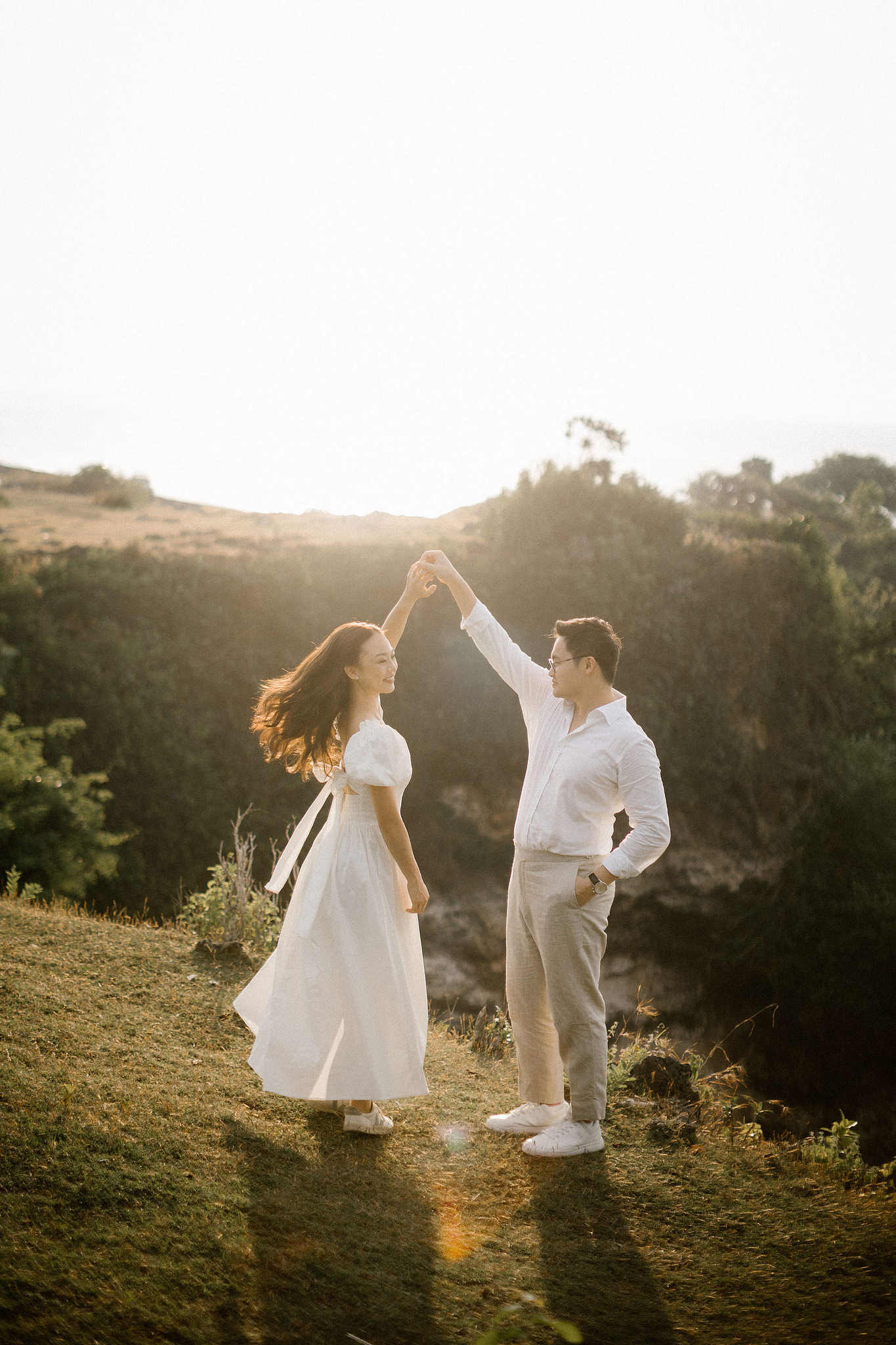Bali Pre-Wedding Photoshoot | Pinggan Village, Lava Fields, Twin Cliff Valley & Beach at Beach pre-wedding photo