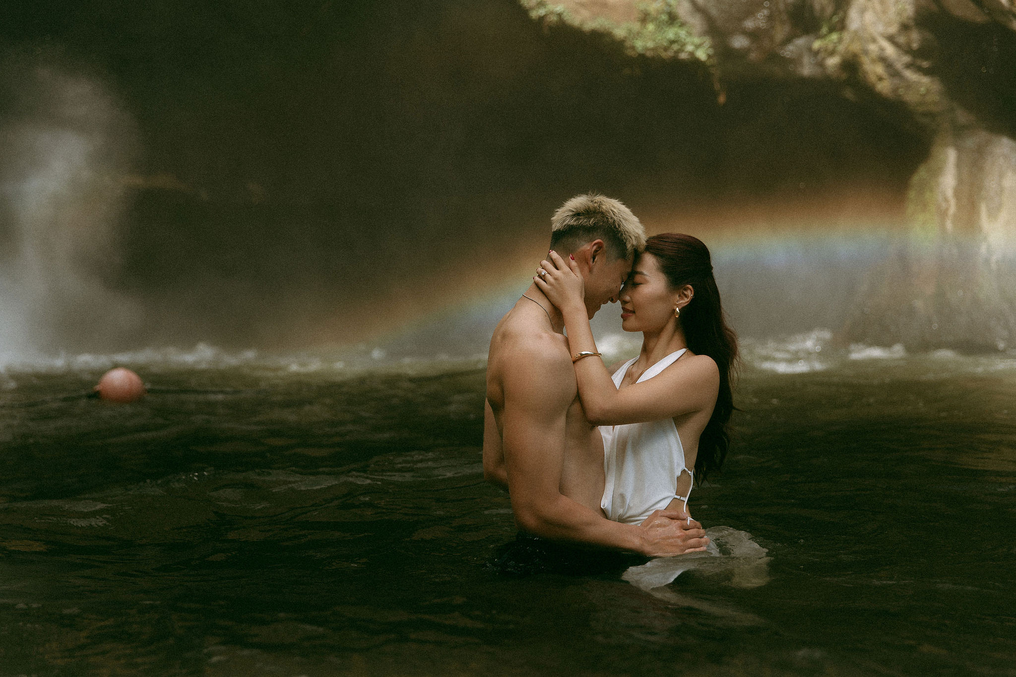 Bali Pre-Wedding Photoshoot | Lake Tamblingan, Kebun Raya Botanic Gardens & Blangsinga Waterfall at Blangsinga Waterfall pre-wedding photo