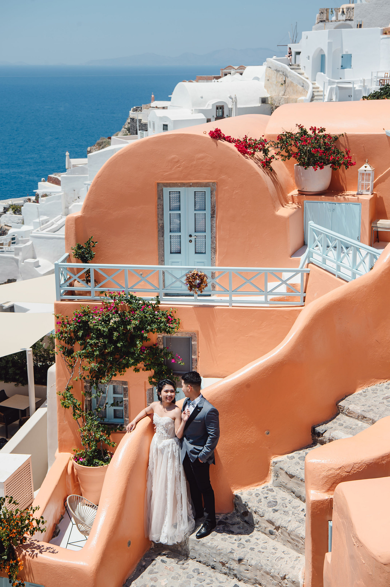 Santorini Pre-Wedding Photoshoot | Imerovigli, Firostefani & Finikia at Firostefani pre-wedding photo