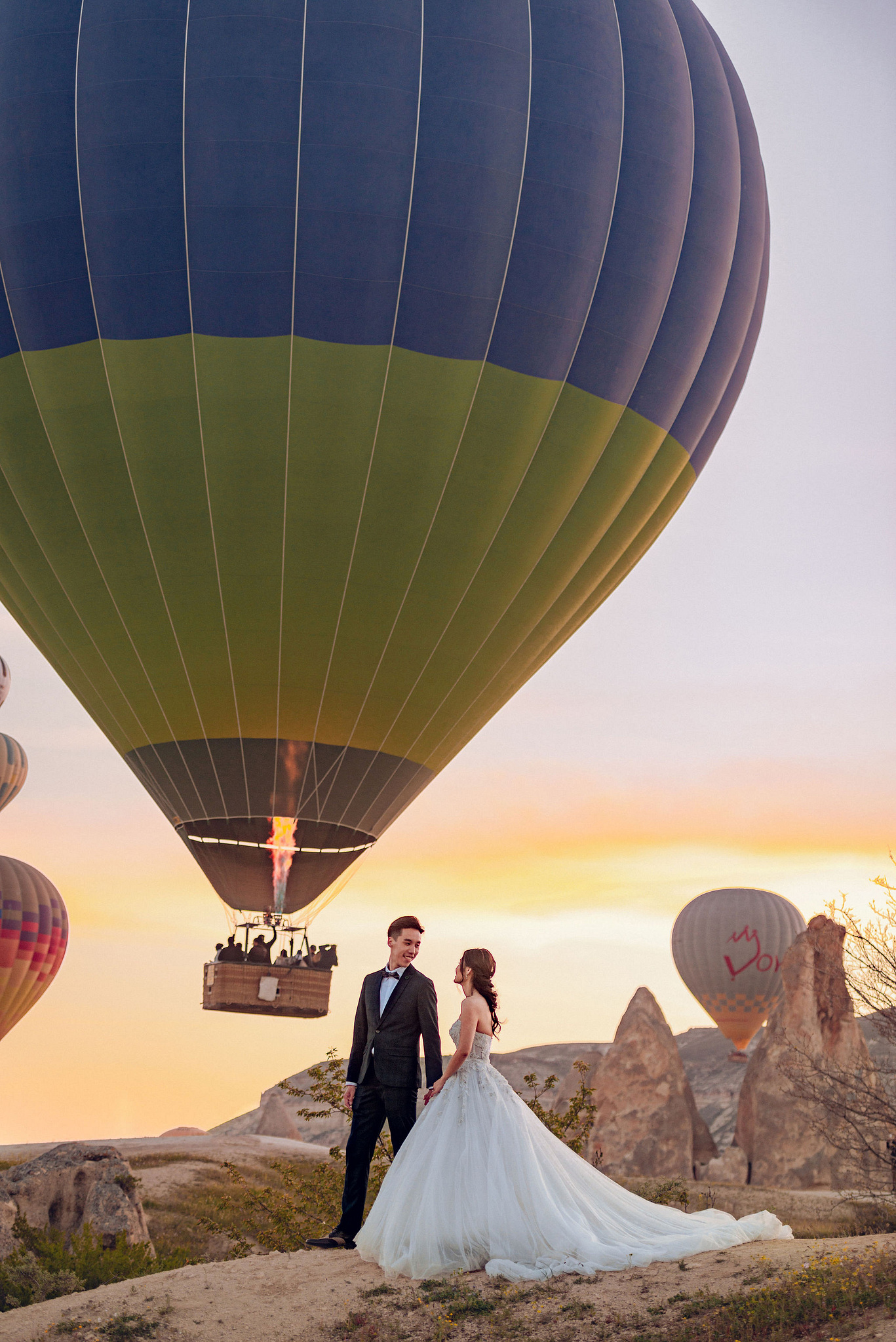 Cappadocia Pre-Wedding Photoshoot | Love Valley, Rooftop Terrace, Horse Ranch & Canyon at Valley pre-wedding photo