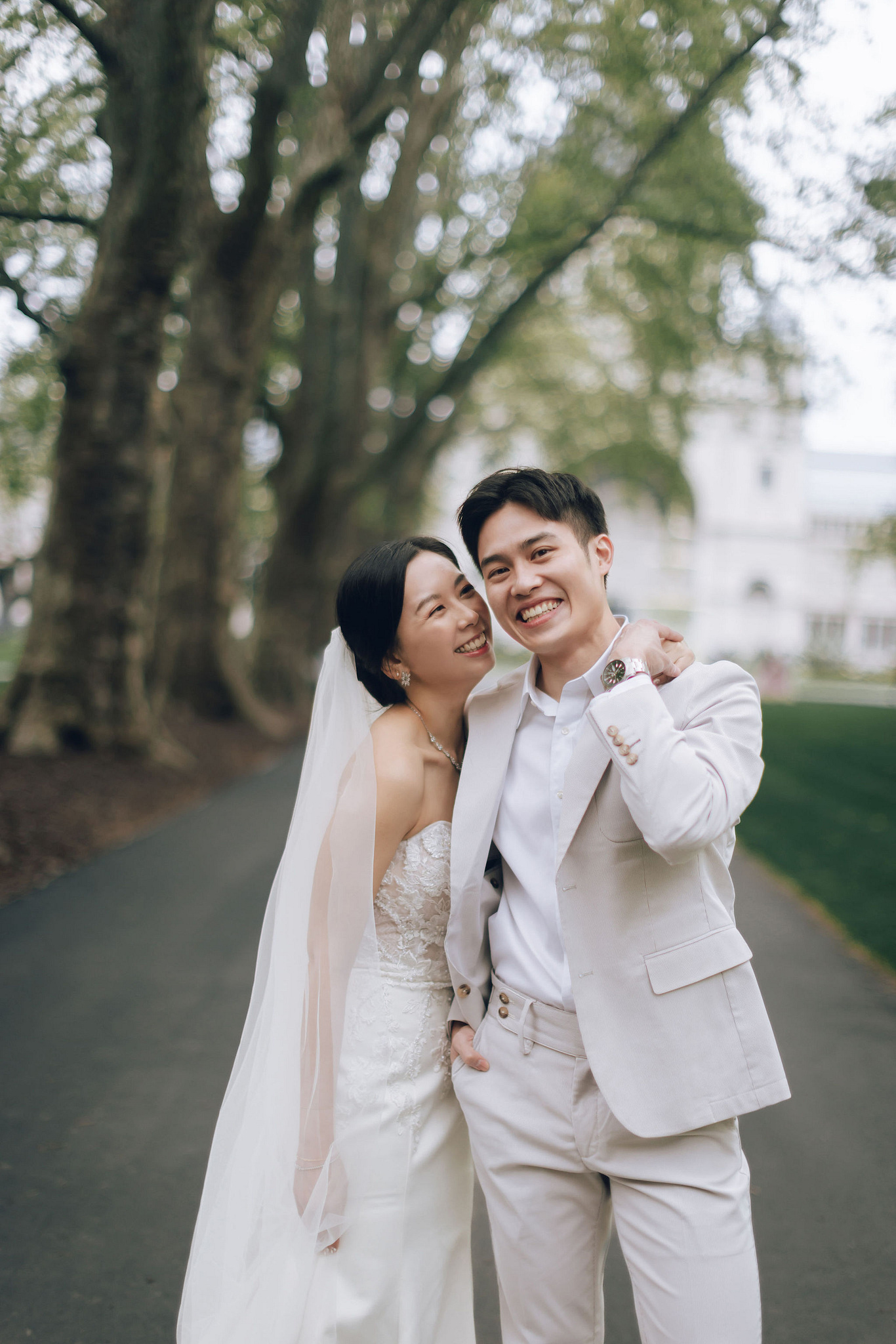 Melbourne Pre-Wedding Photoshoot | Redwood Forest, Higher Ground Cafe & Carlton Gardens at Carlton Gardens pre-wedding photo