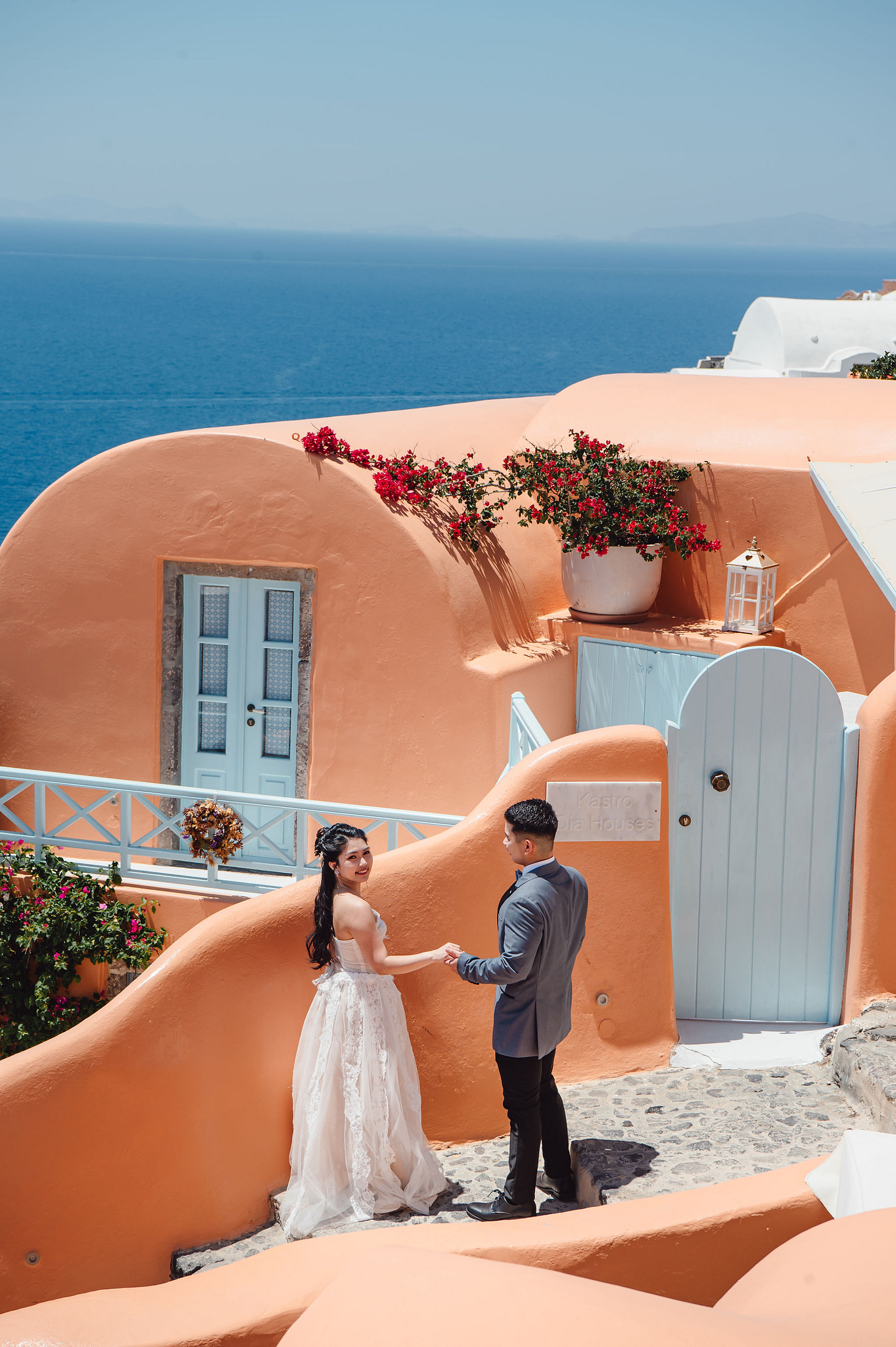 Santorini Pre-Wedding Photoshoot | Imerovigli, Firostefani & Finikia at Firostefani pre-wedding photo
