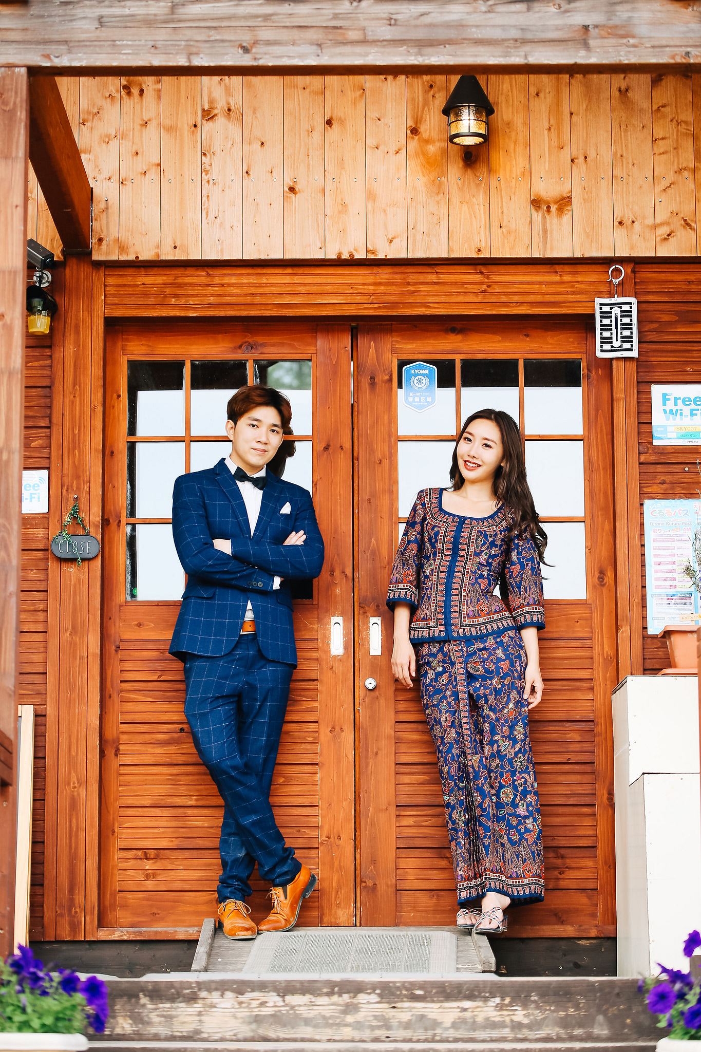 Photographer In Hokkaido: Pre-Wedding Photoshoot At Blue Pond And Saika No Sato Flower Farm at Blue Pond & Lavender Park pre-wedding photo