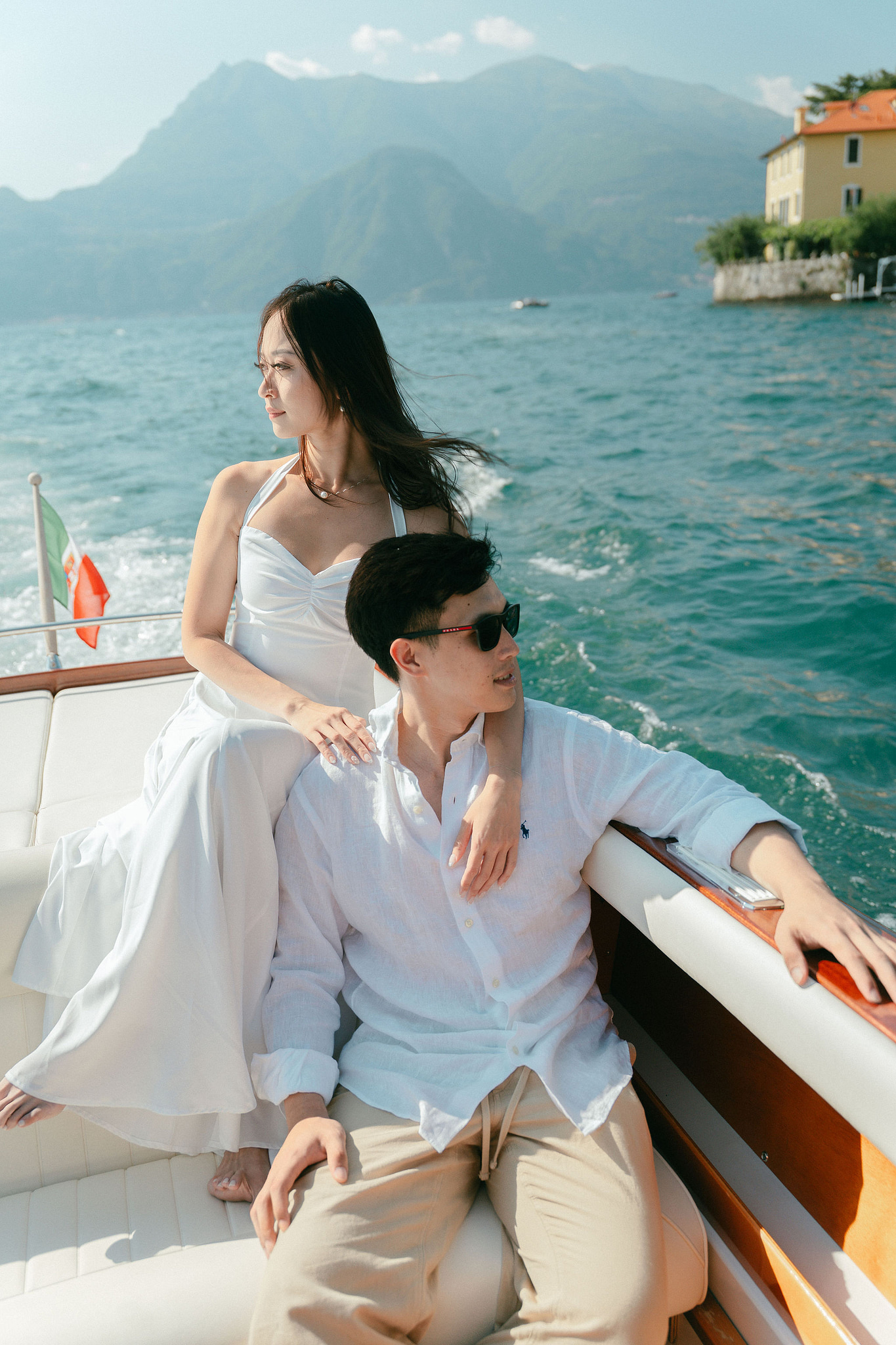 Lake Como Proposal Photoshoot | Lake Como & Varenna at Lake Como pre-wedding photo