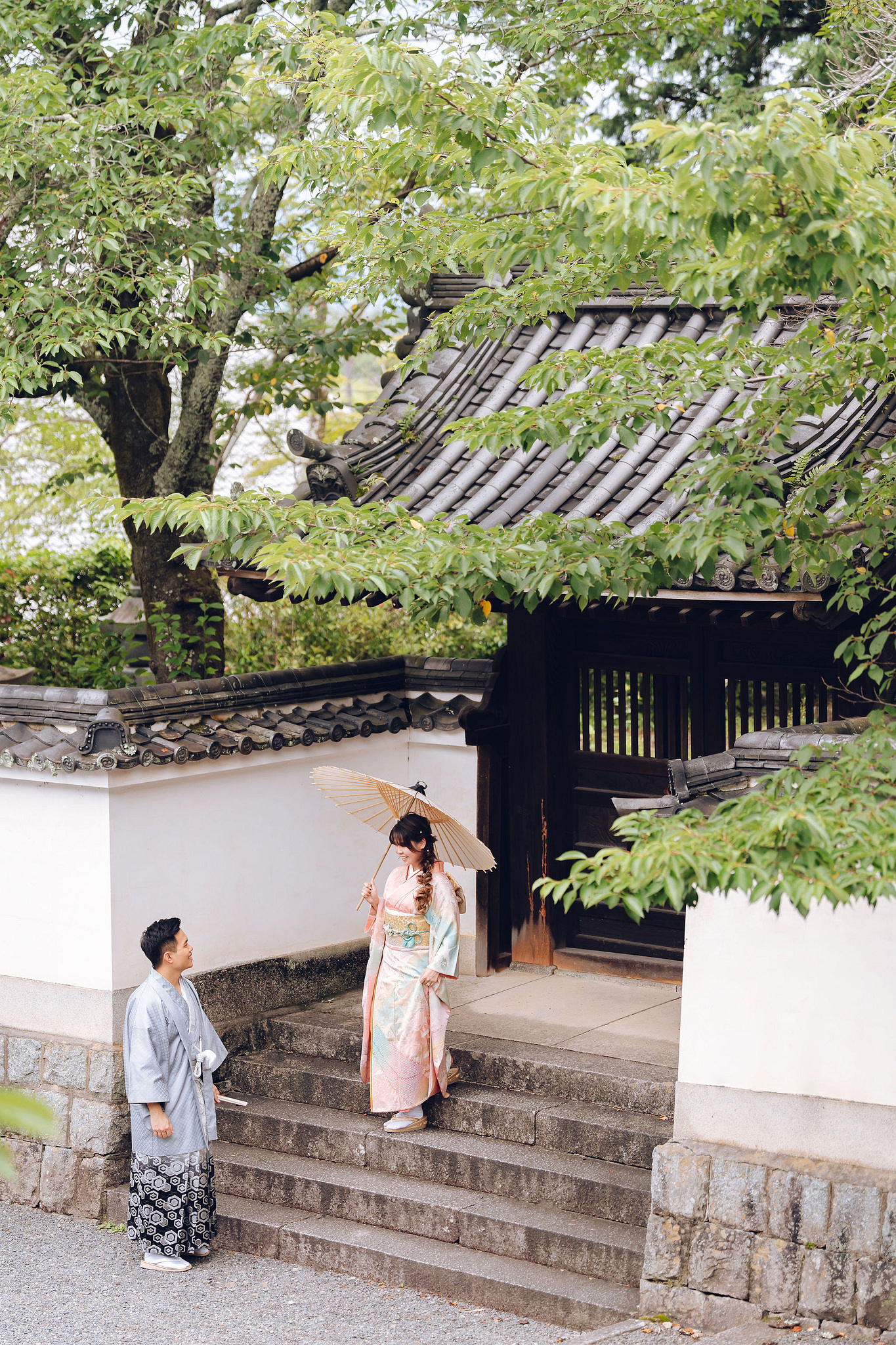 Kyoto Pre-Wedding Photoshoot | Gion Streets, Higashiyama & Nara Park at Gion Streets & Traditional Grounds pre-wedding photo
