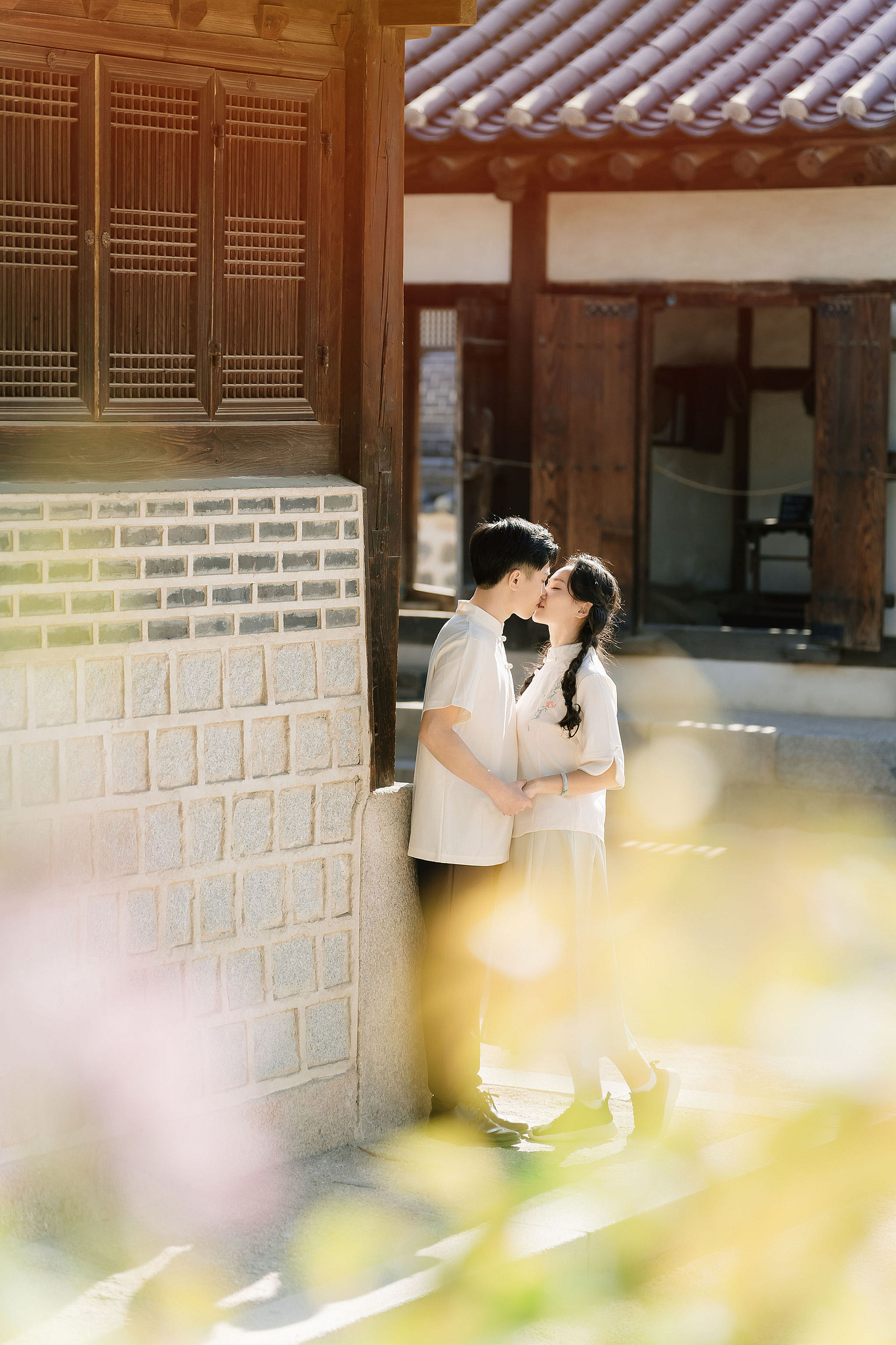 Seoul Pre-Wedding Photoshoot | Seoul Forest, Namsan Tower & Namsangol Hanok Village at Namsangol Hanok Village pre-wedding photo