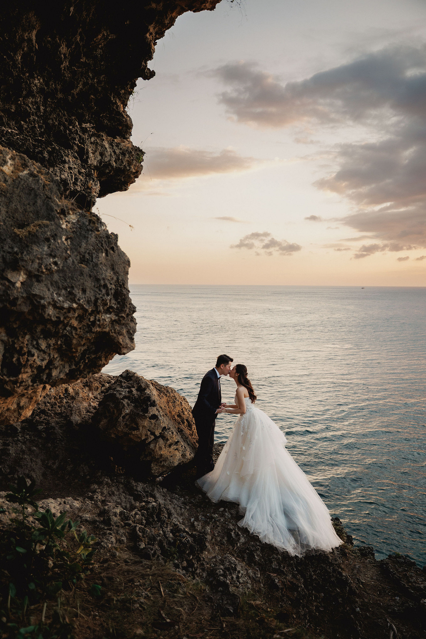 Bali Pre-Wedding Photoshoot | Mt. Batur Lava Fields, Blangsinga Waterfall & Balangan Beach at Balangan Beach pre-wedding photo
