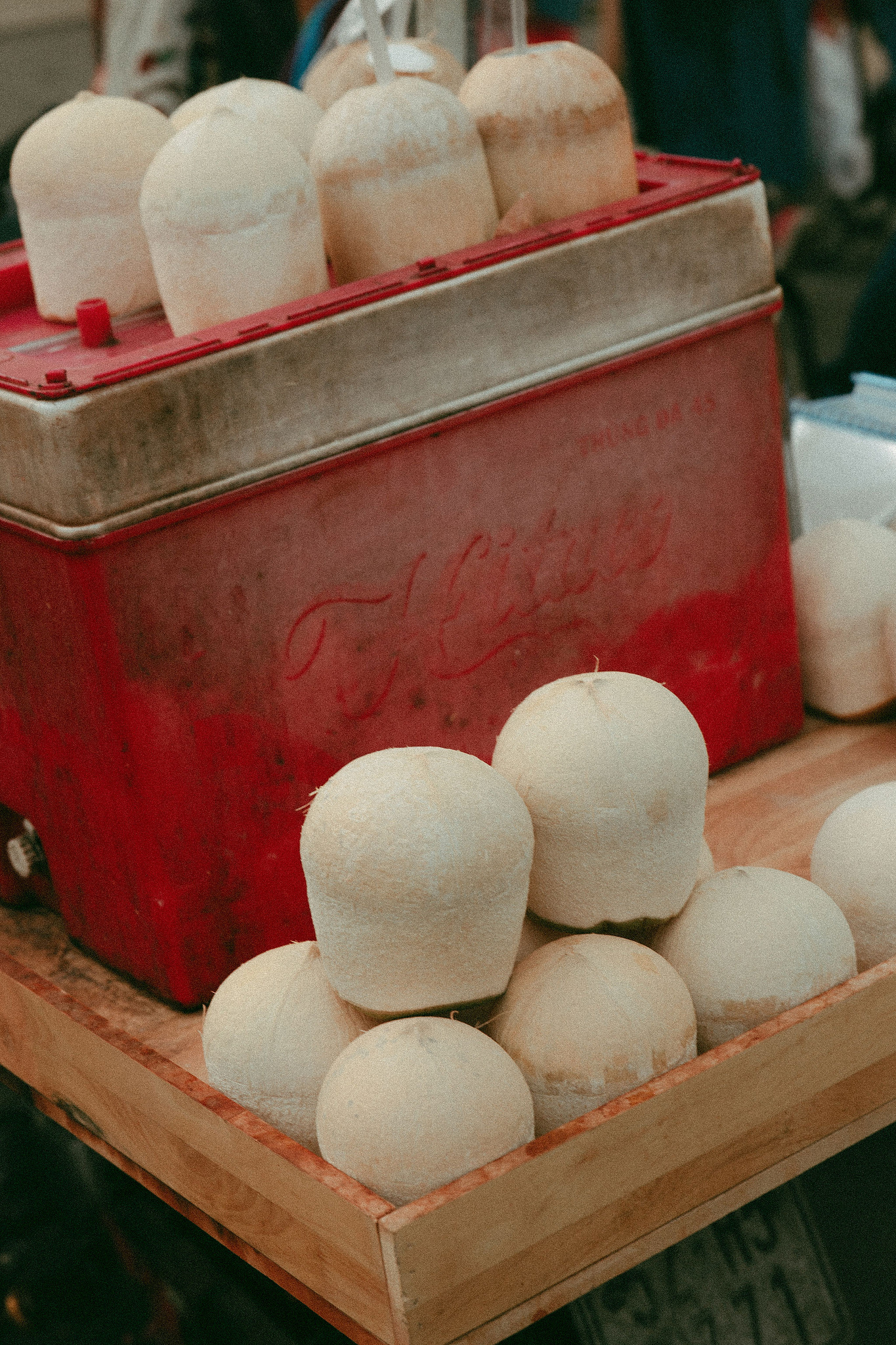 Ho Chi Minh Vietnam Pre-Wedding Photoshoot | European Film Studio, Market Streets & Saigon Bridge at Local Market pre-wedding photo