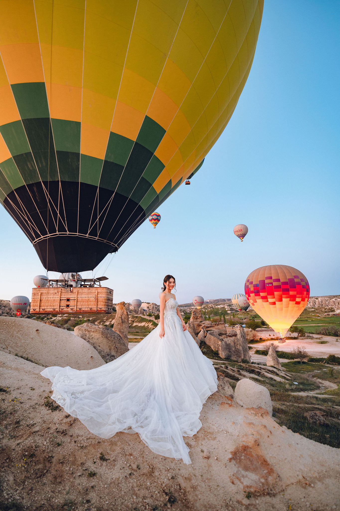 Cappadocia Pre-Wedding Photoshoot | Love Valley, Rooftop Terrace, Horse Ranch & Canyon at Valley pre-wedding photo