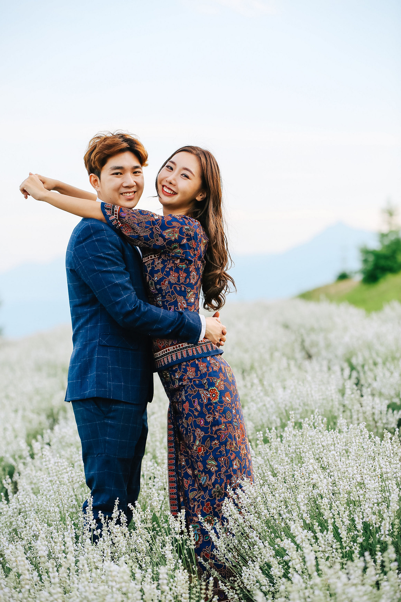 Photographer In Hokkaido: Pre-Wedding Photoshoot At Blue Pond And Saika No Sato Flower Farm at Blue Pond & Lavender Park pre-wedding photo