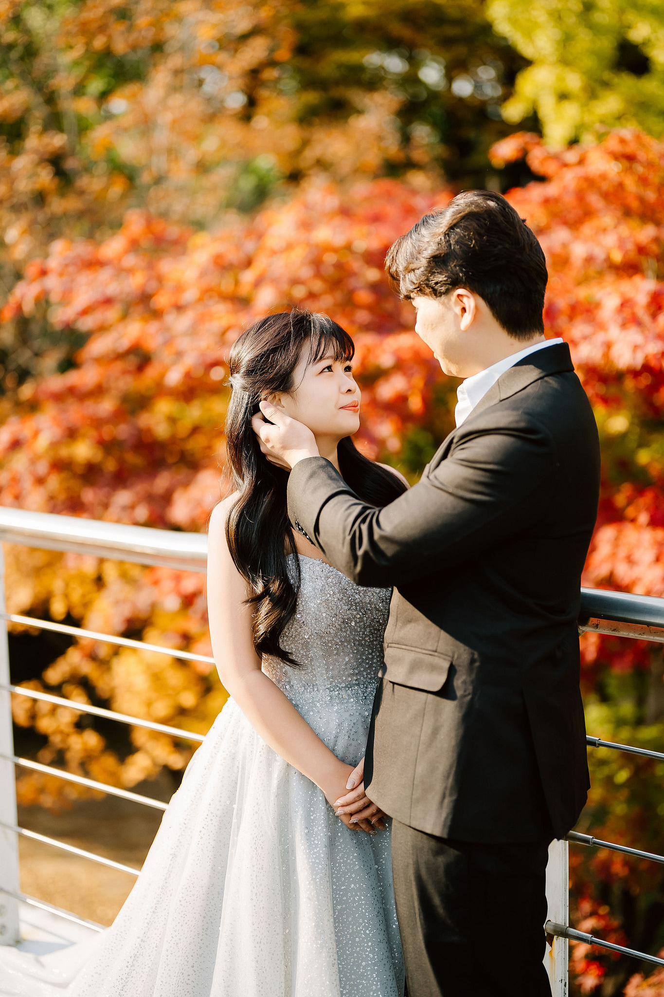 Seoul Pre-Wedding Photoshoot | Muhly Park, Seoul Forest & Cafe Street` at Seoul Forest pre-wedding photo