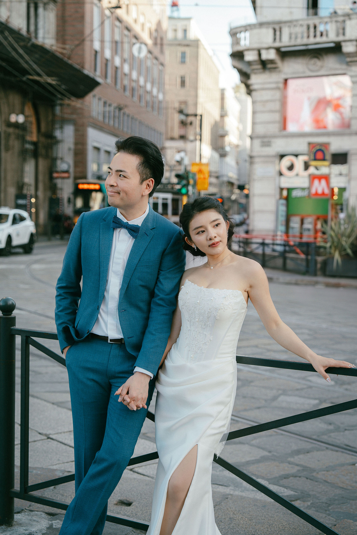 Milan Pre-Wedding Photoshoot | Milan Cathedral & Galleria Vittorio Emanuele II at Galleria Vittorio Emanuele II & Milan Streets pre-wedding photo
