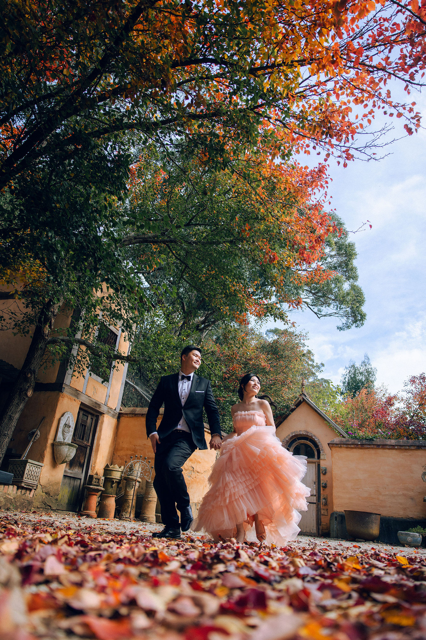Melbourne Pre-Wedding Photoshoot | Mont Du Soleil, St Patrick Cathedral, The Parliament House & Prince Bridge at Mont Du Soleil pre-wedding photo