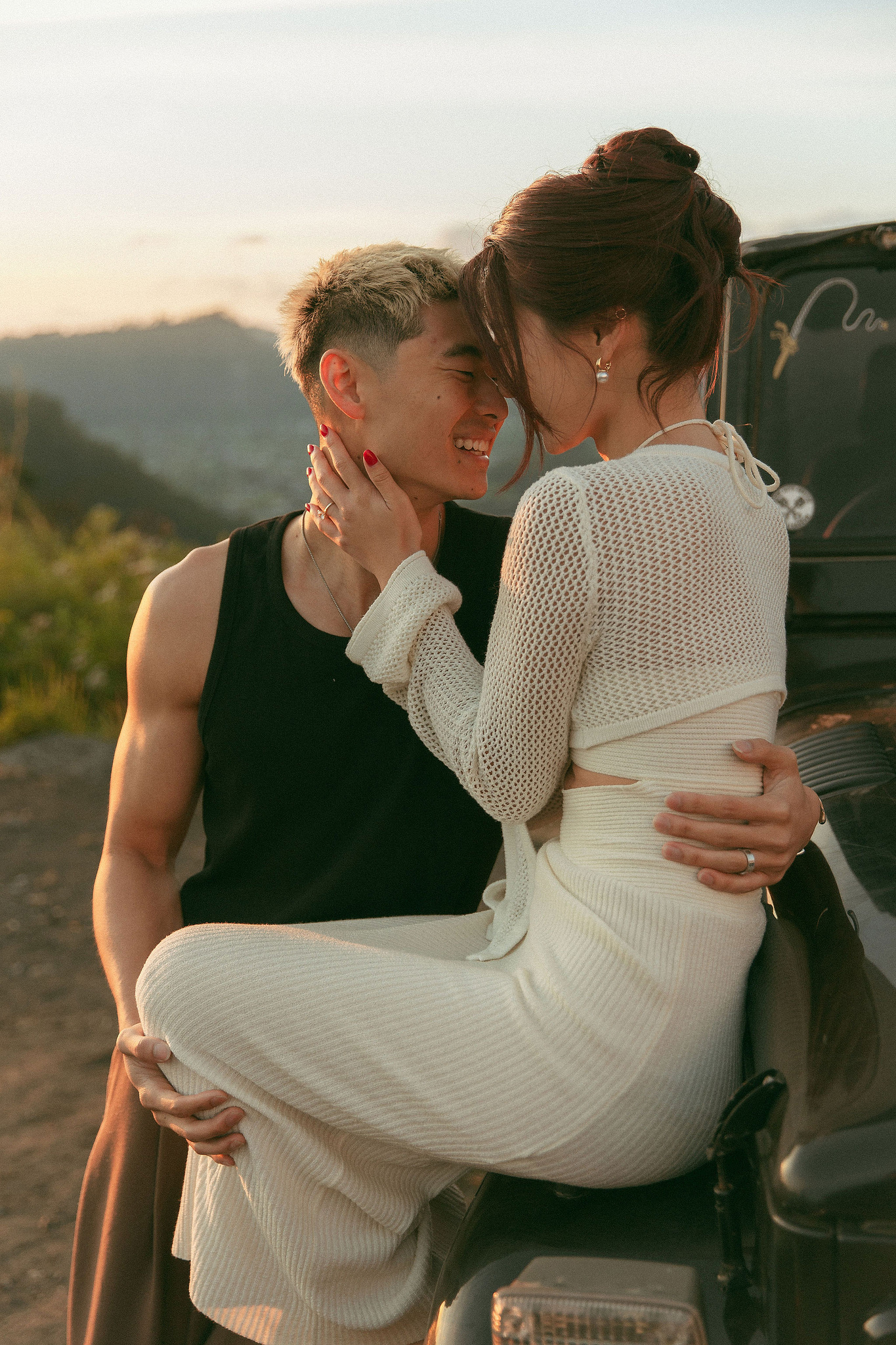 Bali Pre-Wedding Photoshoot | Mt. Batur Pinggan Village, Gelato Diner & Black Sand Beach at Mt. Batur - Pinggan Village   pre-wedding photo