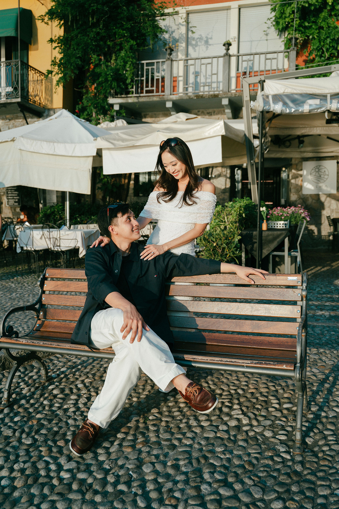 Lake Como Proposal Photoshoot | Lake Como & Varenna at Varenna pre-wedding photo