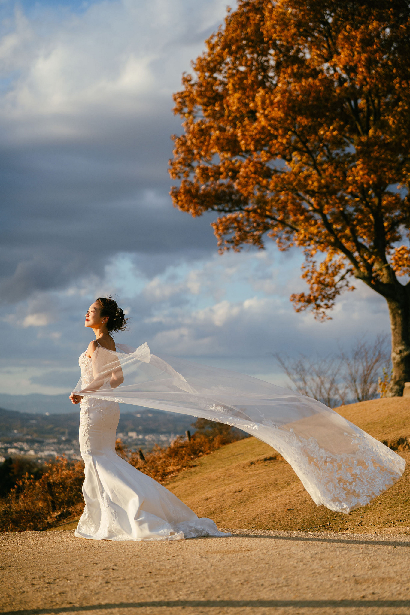 Kyoto Pre-Wedding Photoshoot | Ninenzaka, Nara Deer Park & Mt. Wakakusa at Mt. Wakakusa pre-wedding photo