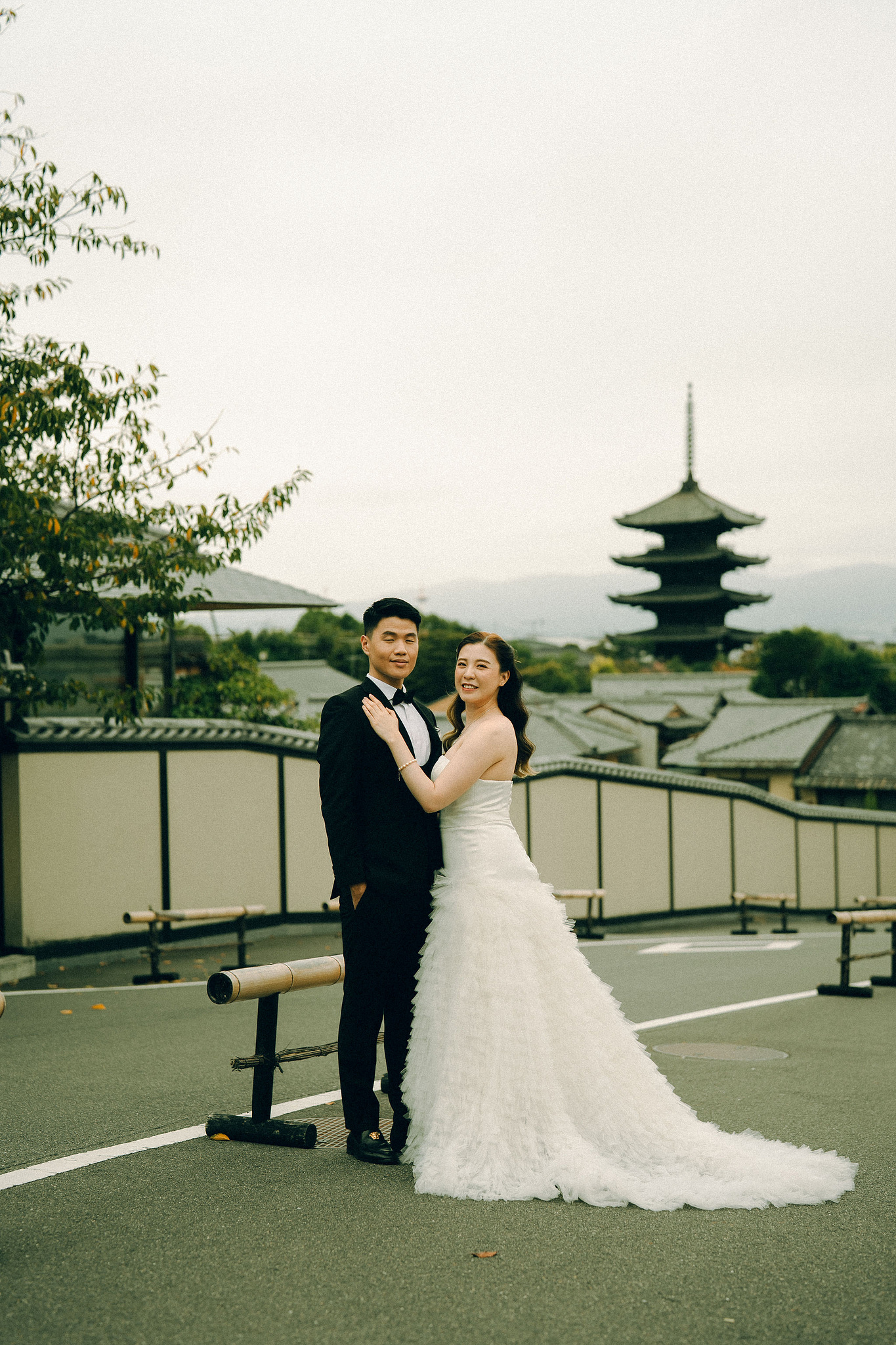 Kyoto Pre-Wedding Photoshoot | Fushimi Inari, Gion & Nara Park at Gion District & Historic Streets pre-wedding photo