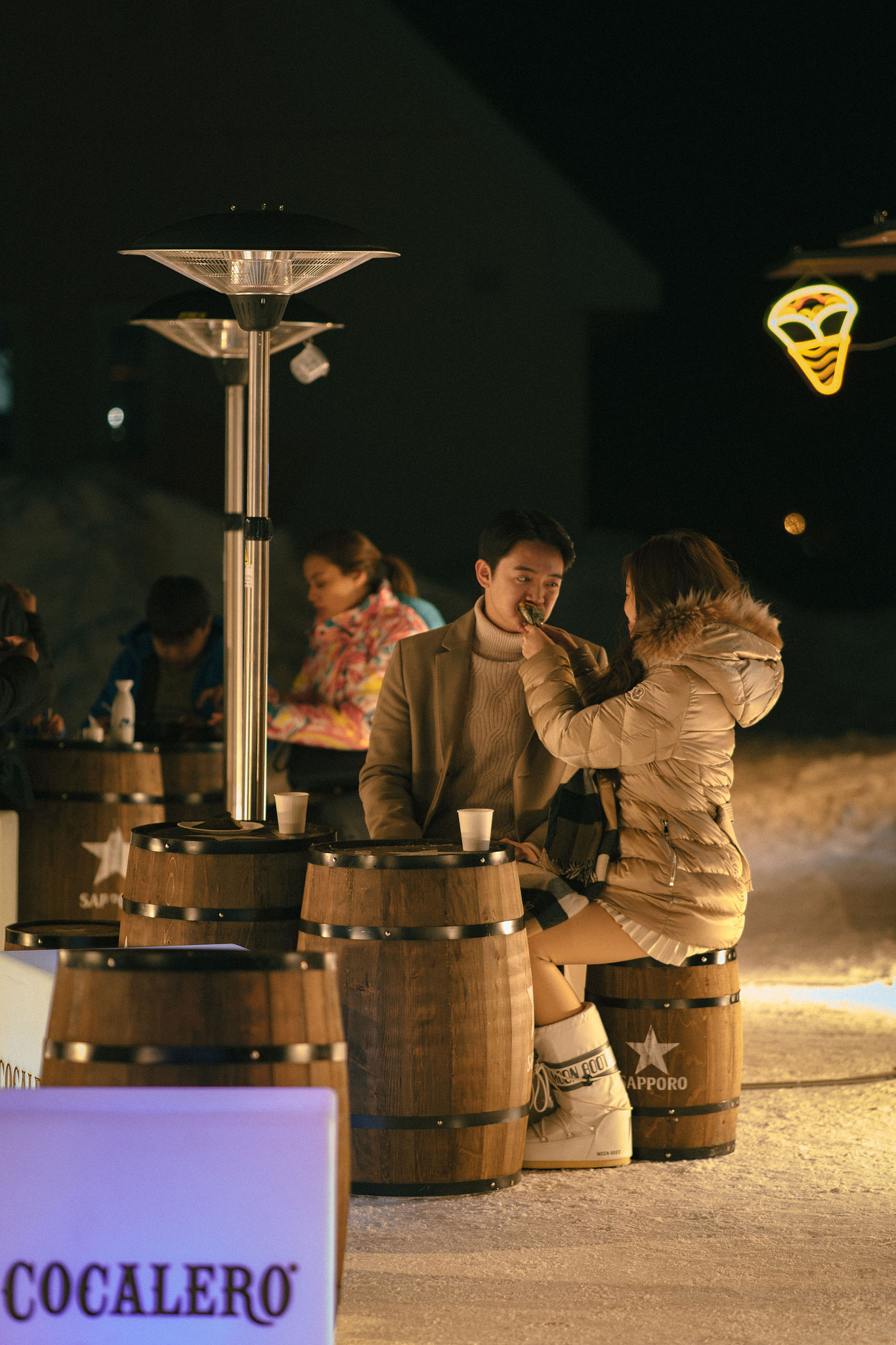 Hokkaido Pre-Wedding Photoshoot | Birch Forest, Rusutsu Resort & Hirafu Village at Hirafu Village pre-wedding photo