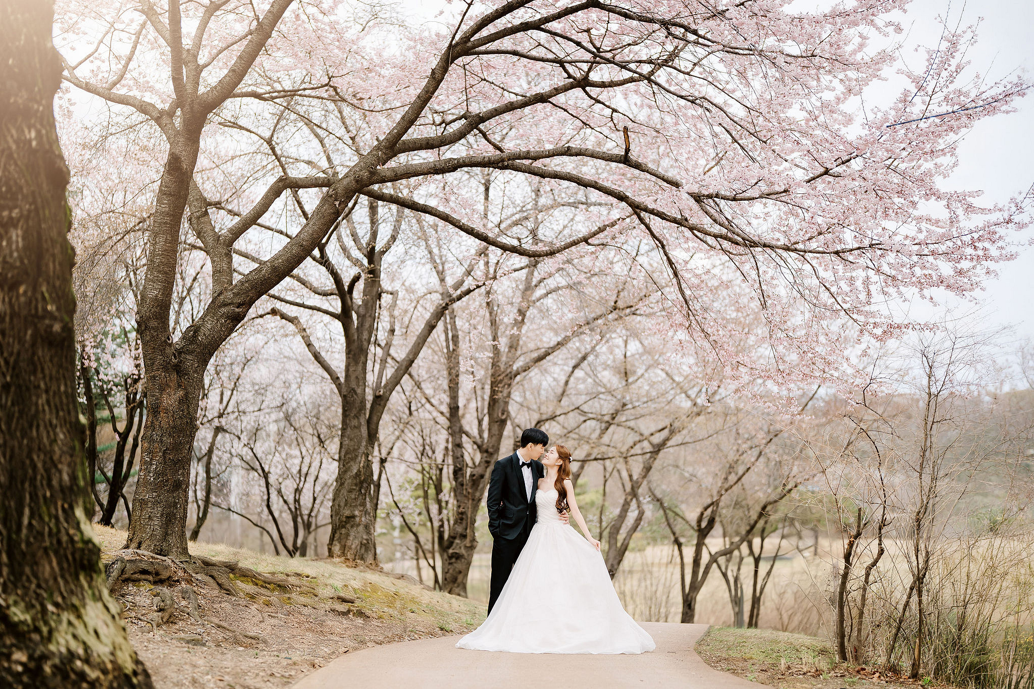 Seoul Pre-Wedding Photoshoot | Yongsan Park, Yonsei University & Kyung Hee University at Yongsan Park pre-wedding photo