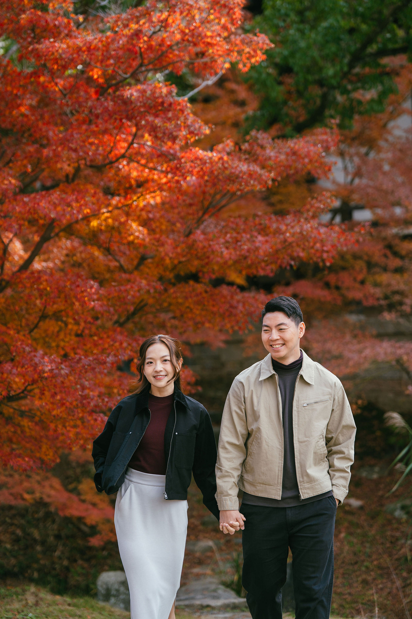 Kyoto Pre-Wedding Photoshoot | Ninenzaka, Nara Deer Park & Mt. Wakakusa at Ninenzaka pre-wedding photo