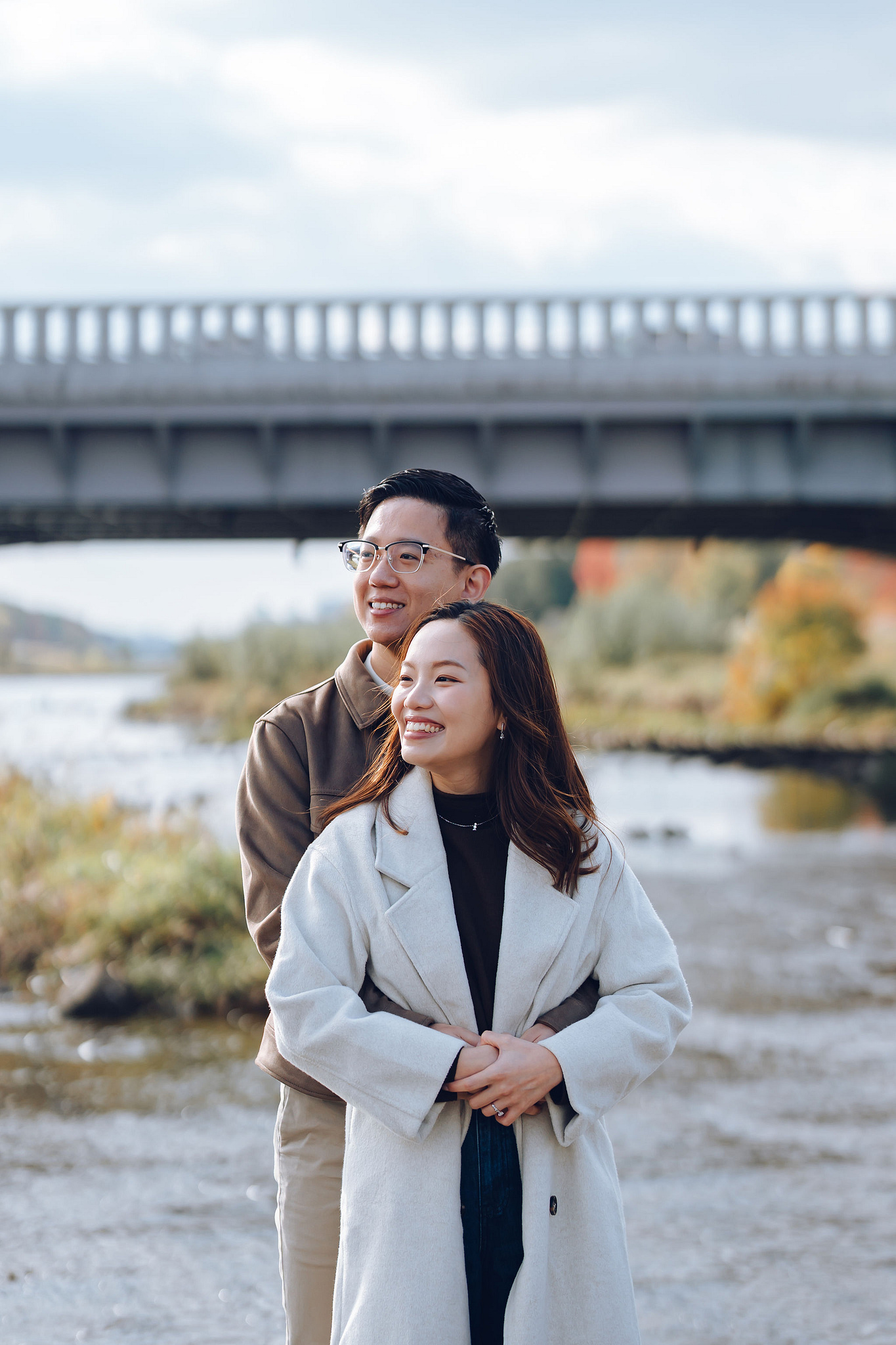 Kyoto Pre-Wedding Photoshoot | Kamo River, Nara Deer Park & Mt. Wakakusa at Kamo River pre-wedding photo