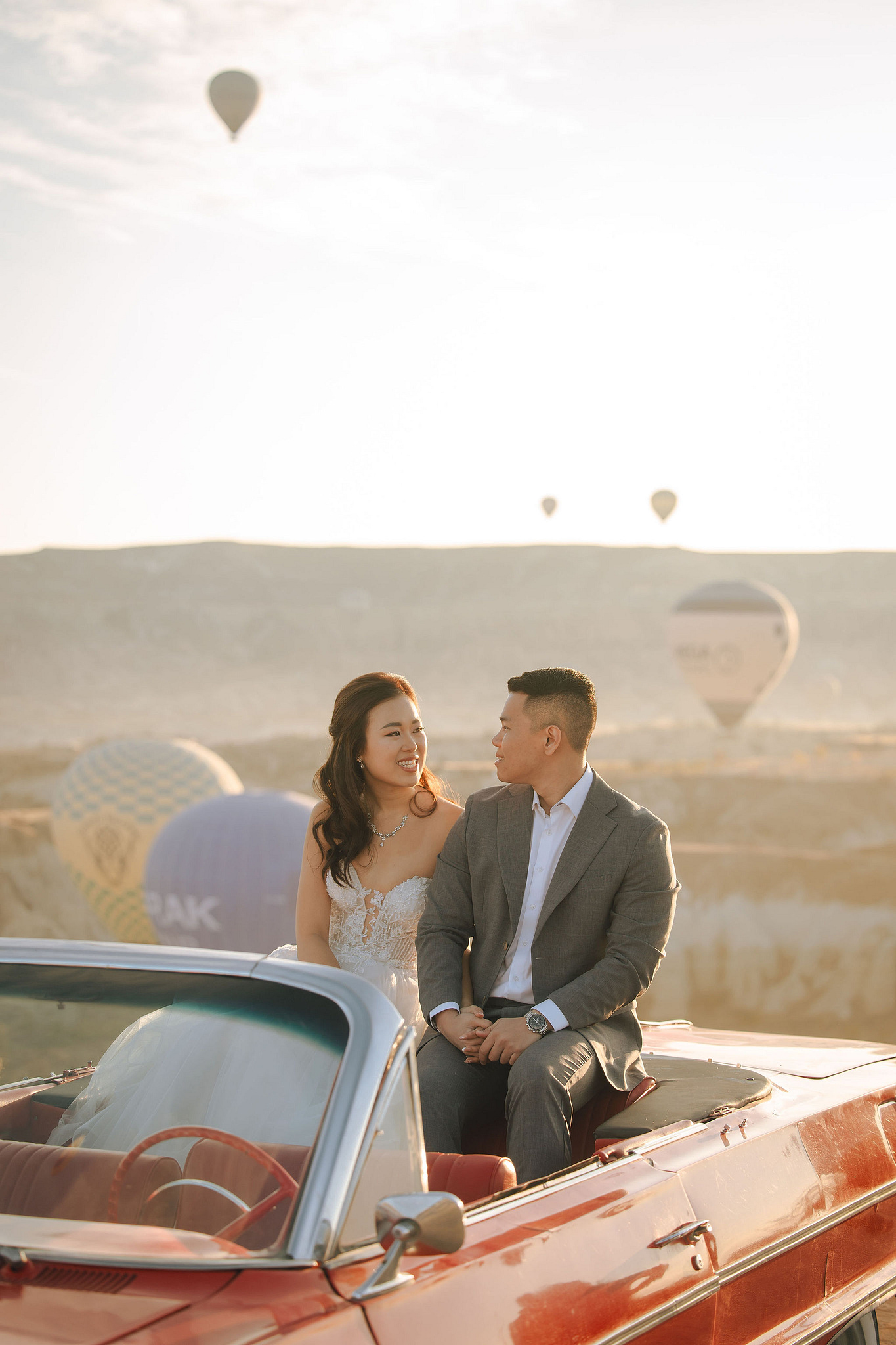 Cappadocia Pre-Wedding Photoshoot | Love Valley, Canyon, Lunar Cappadocian Hotel & Lake Tuz at Valley pre-wedding photo