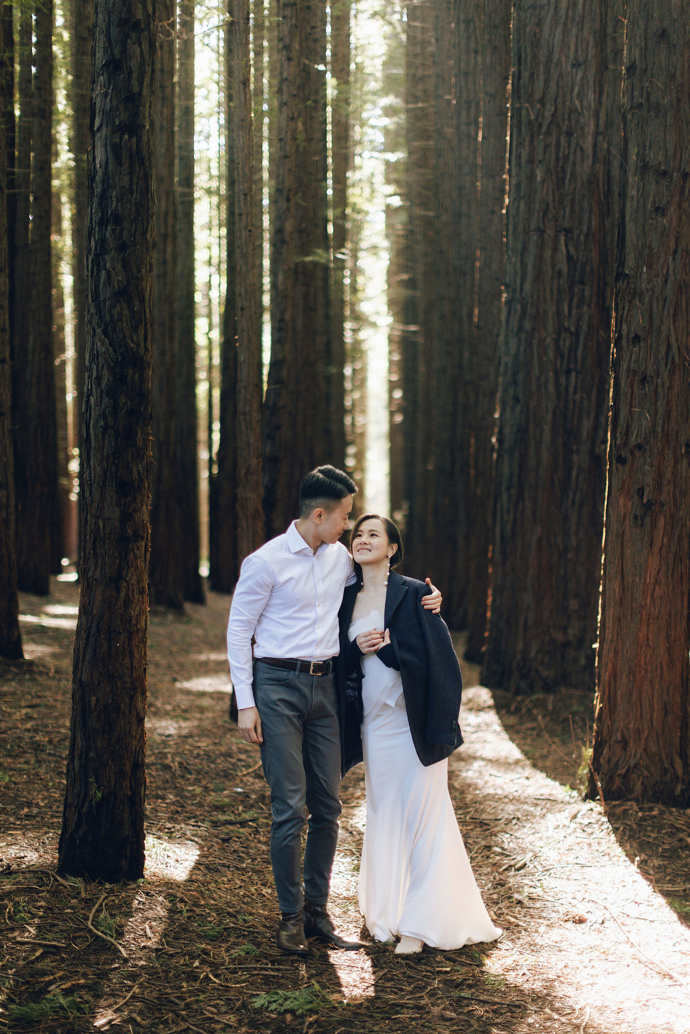 Melbourne Pre-Wedding Photoshoot | Cafe, Redwood Forest, City Streets & Carlton Gardens at Redwood Forest pre-wedding photo