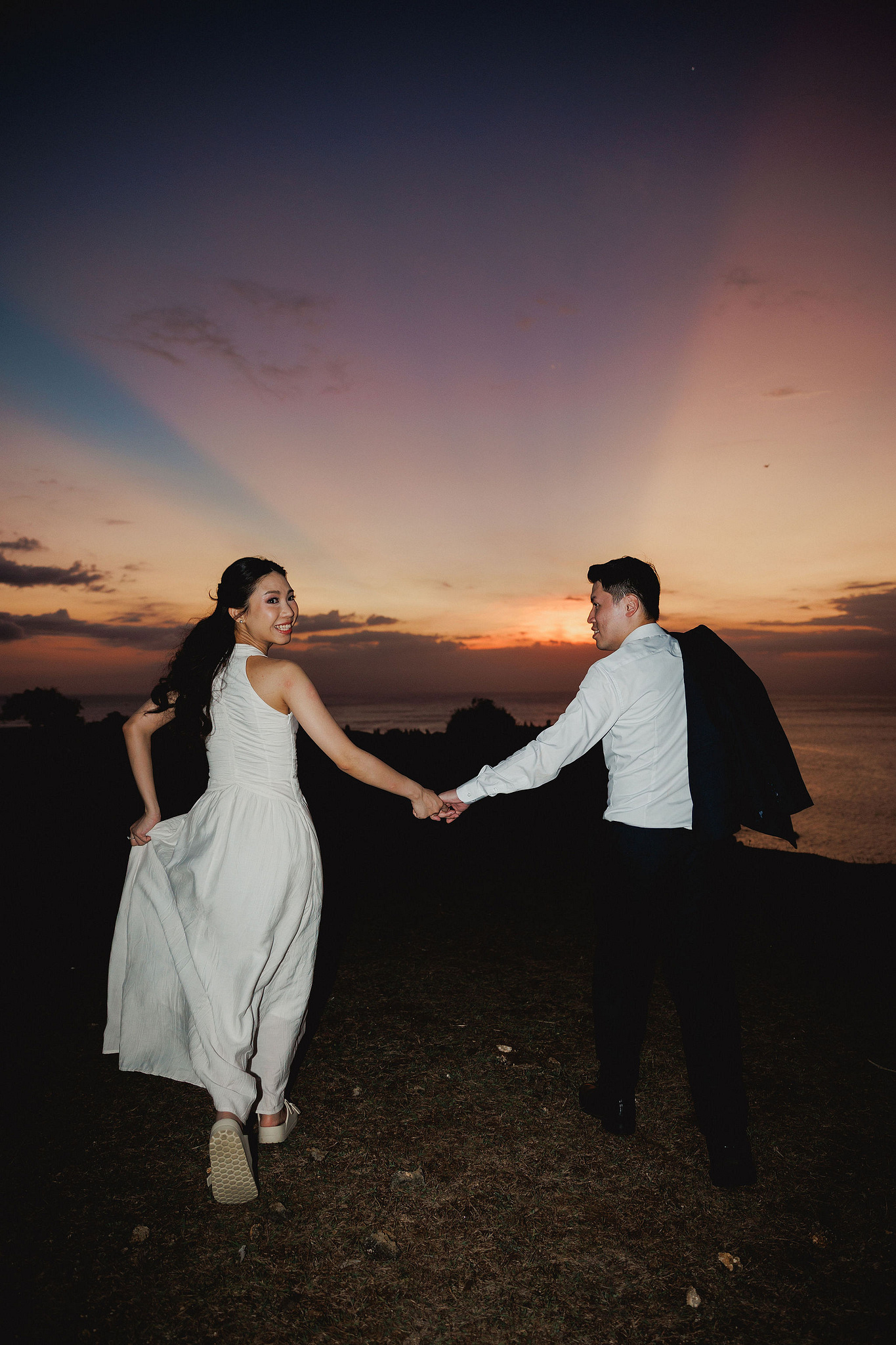Bali Pre-Wedding Photoshoot | Mt. Batur Lava Fields, Blangsinga Waterfall & Balangan Beach at Balangan Beach pre-wedding photo