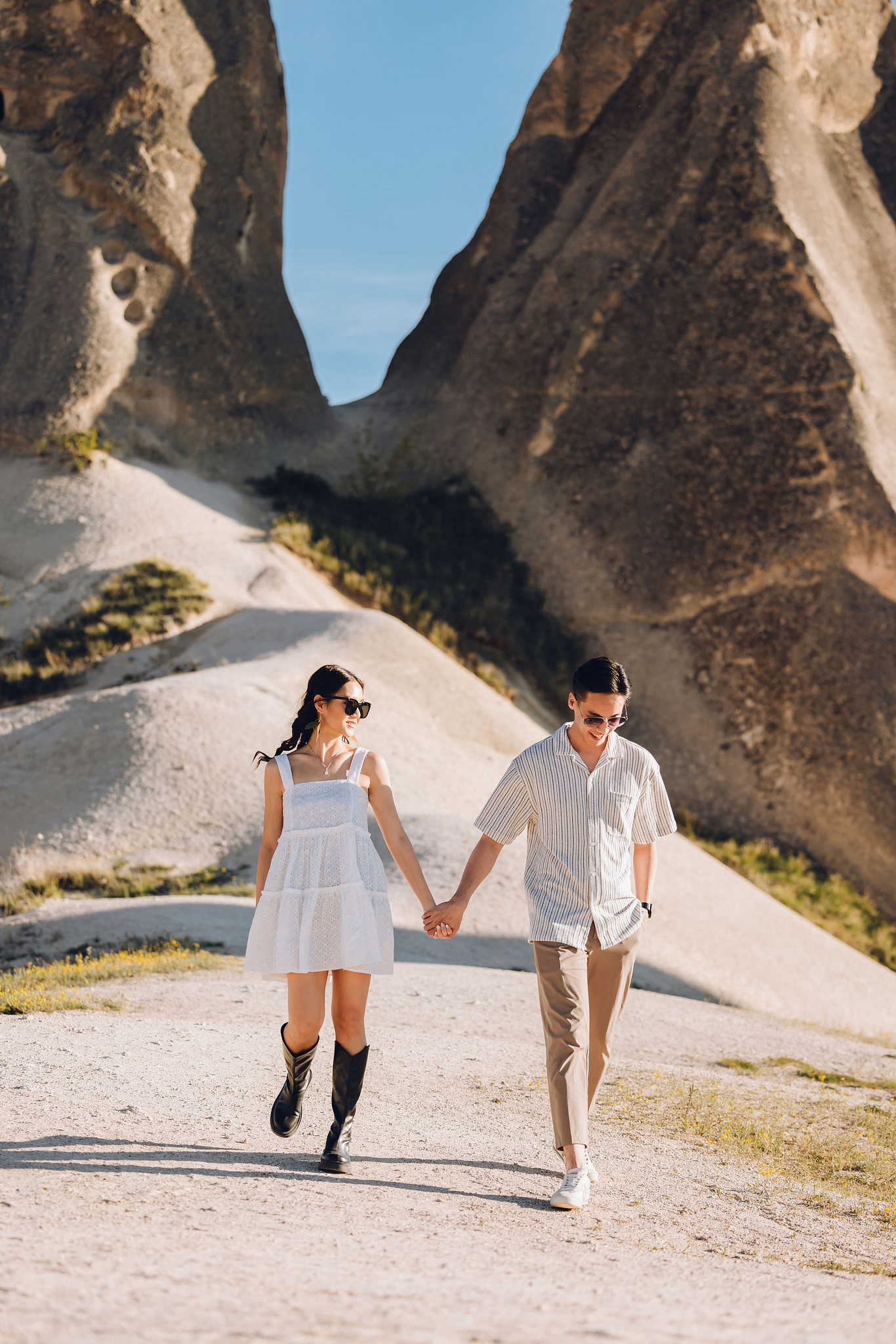 Cappadocia Pre-Wedding Photoshoot | Love Valley, Rooftop Terrace, Horse Ranch & Canyon at Canyon pre-wedding photo
