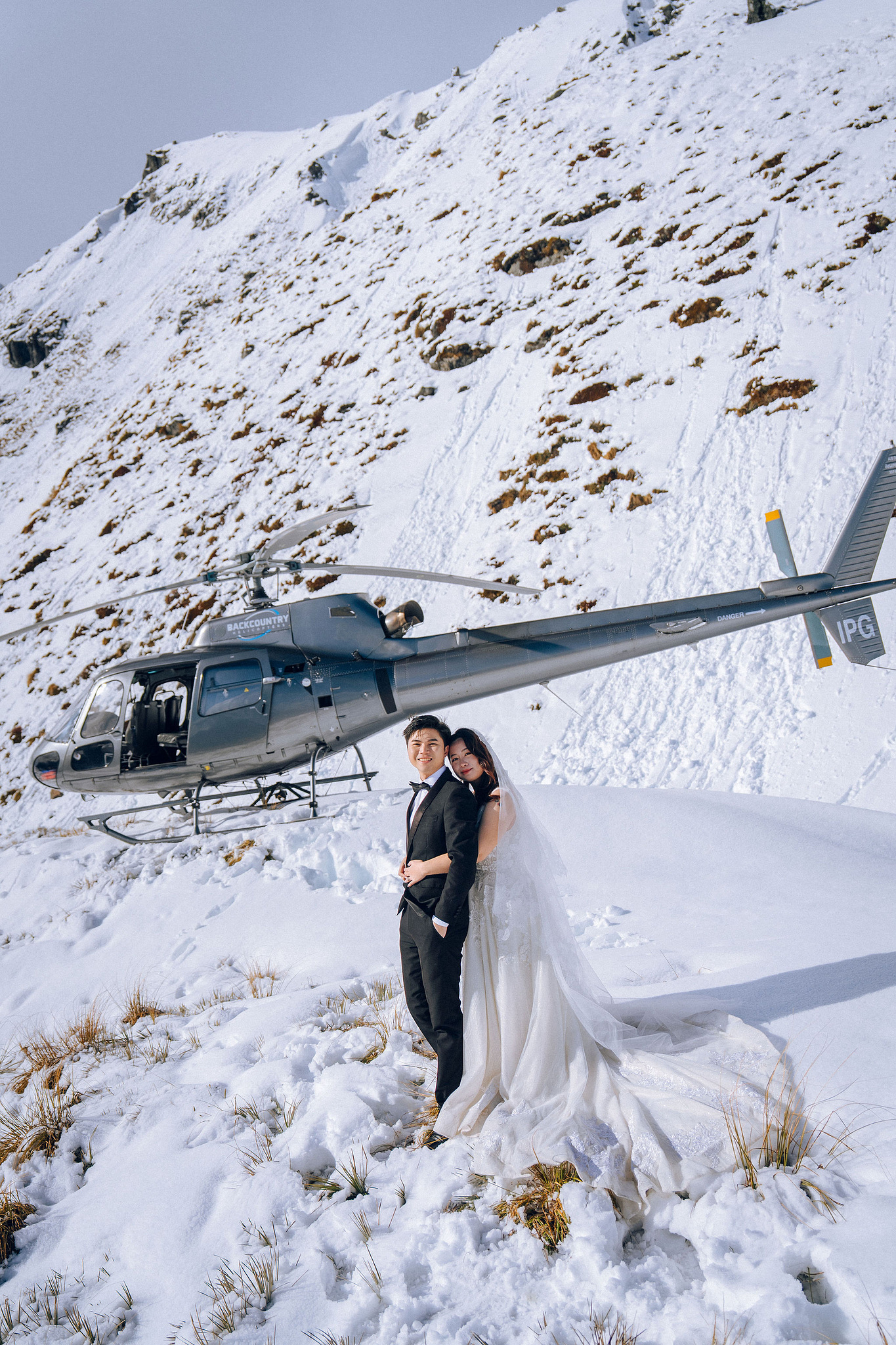 New Zealand Pre-Wedding Photoshoot | Lake Wakatipu, Alta Tarns, Coromandel Peak to Mount Cook at Alta Tarns pre-wedding photo