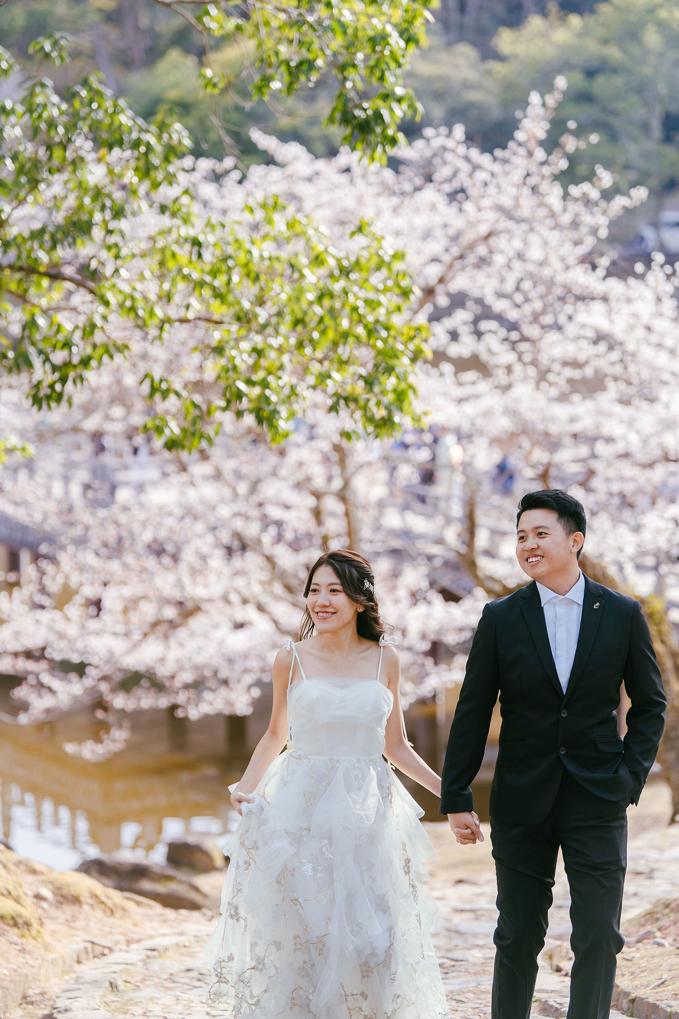Kyoto Pre-Wedding Photoshoot | Nara Park, Gion & Mount Wakakusa at Nara Park pre-wedding photo