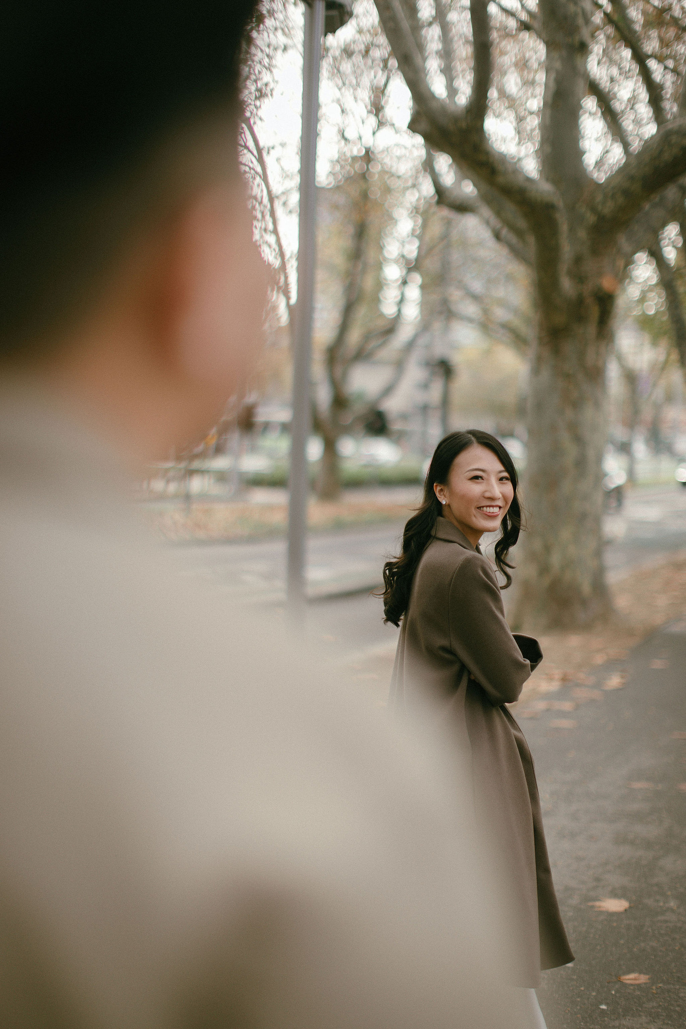 Melbourne Pre-Wedding Photoshoot | Parliament House, Fitzroy Gardens, Melbourne Streets & Half Moon Bay at Melbourne Streets pre-wedding photo