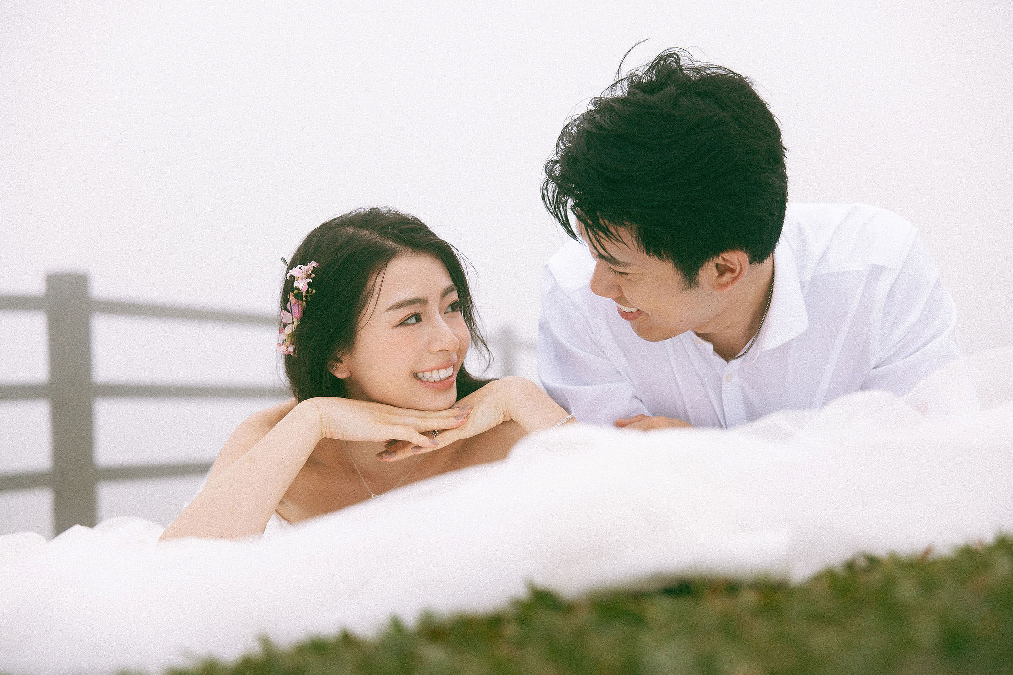 Taiwan Pre-Wedding Photoshoot Traditional Garden Qi Pao Experience Yangmingshan Vintage Night Market Shoot at Yang Ming Shan pre-wedding photo