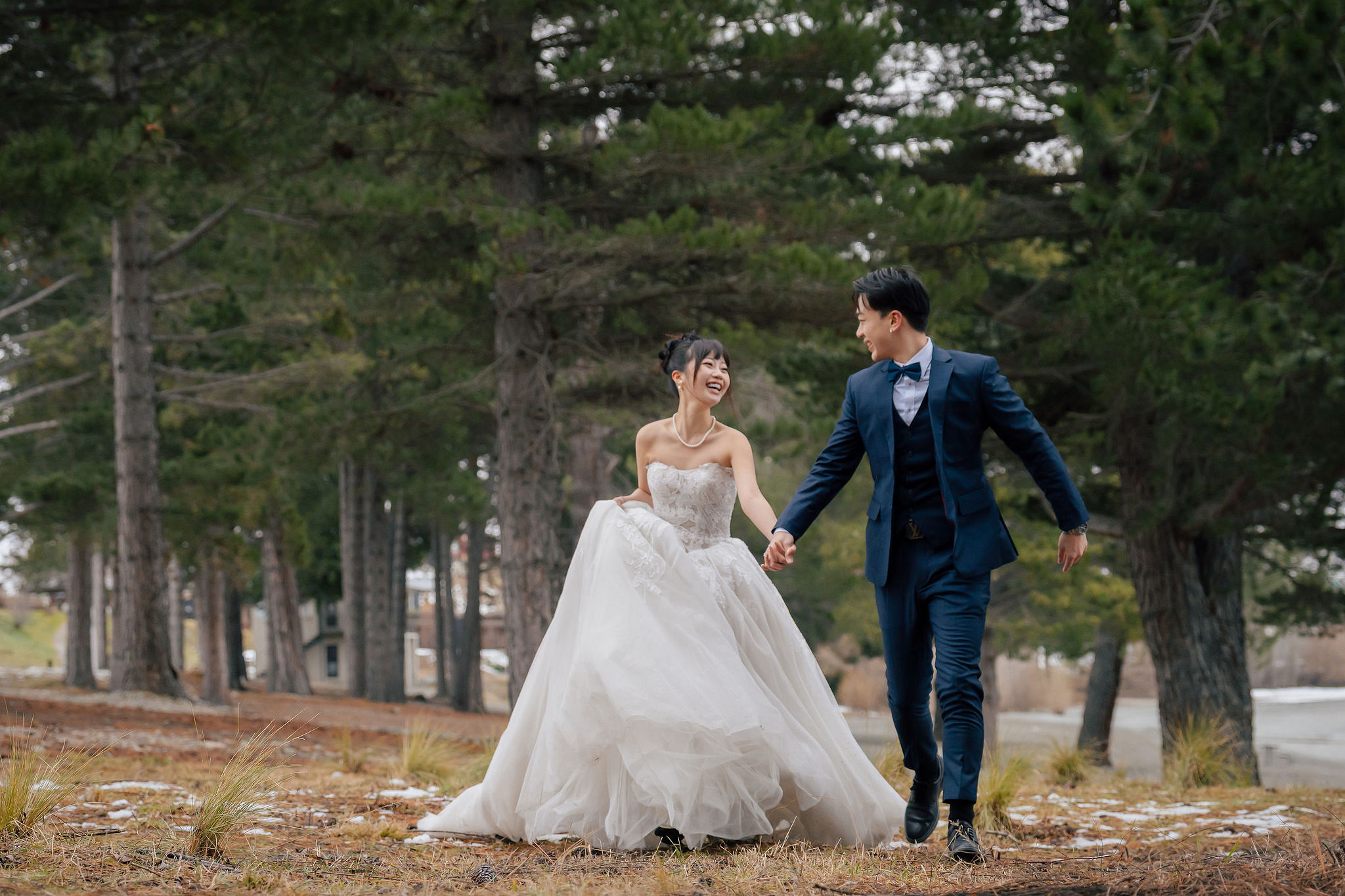 New Zealand Pre-Wedding Photoshoot | Lake Wakatipu, Fog Peak, Lake Tekapo, Glacier & Mount Cook National Park at Lake Tekapo pre-wedding photo