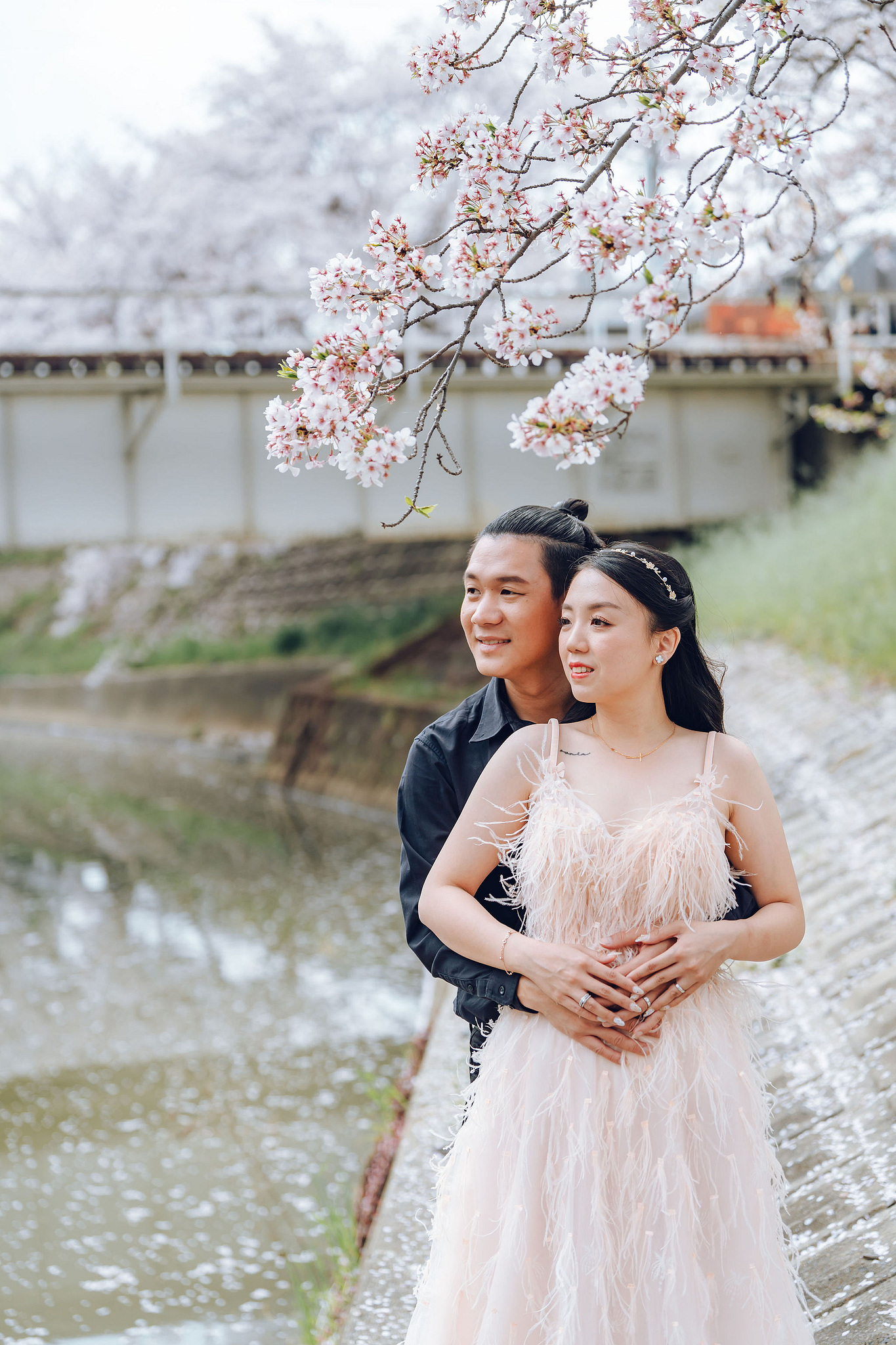 Kyoto Pre-Wedding Photoshoot | Historic Higashiyama Streets, Keage Incline & Nara Park at Keage Incline & Kamo Riverbanks pre-wedding photo