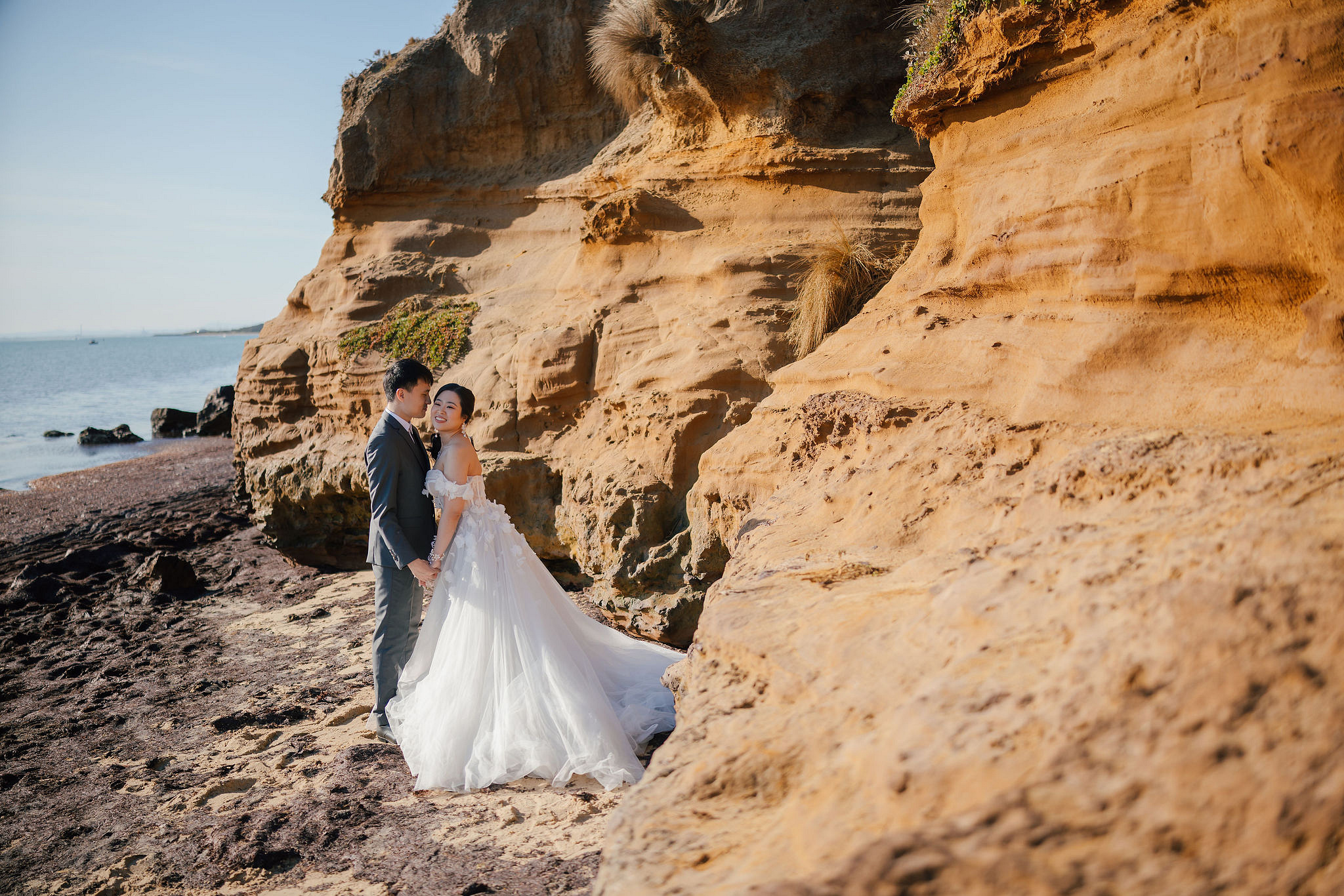 Melbourne Pre-Wedding Photoshoot | Redwood Forest, The Farm & Half Moon Bay at Half Moon Bay pre-wedding photo