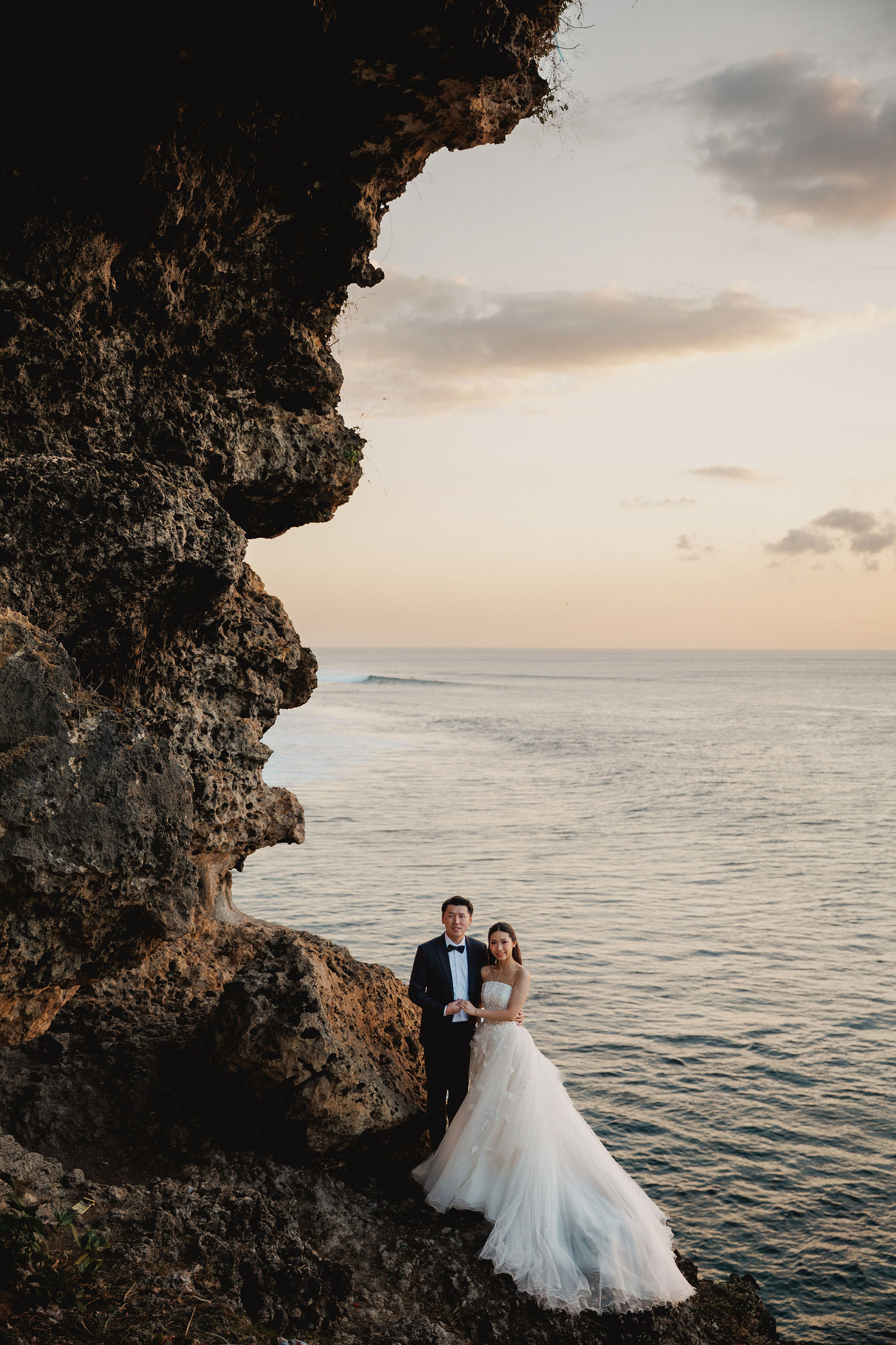 Bali Pre-Wedding Photoshoot | Mt. Batur Lava Fields, Blangsinga Waterfall & Balangan Beach at Balangan Beach pre-wedding photo