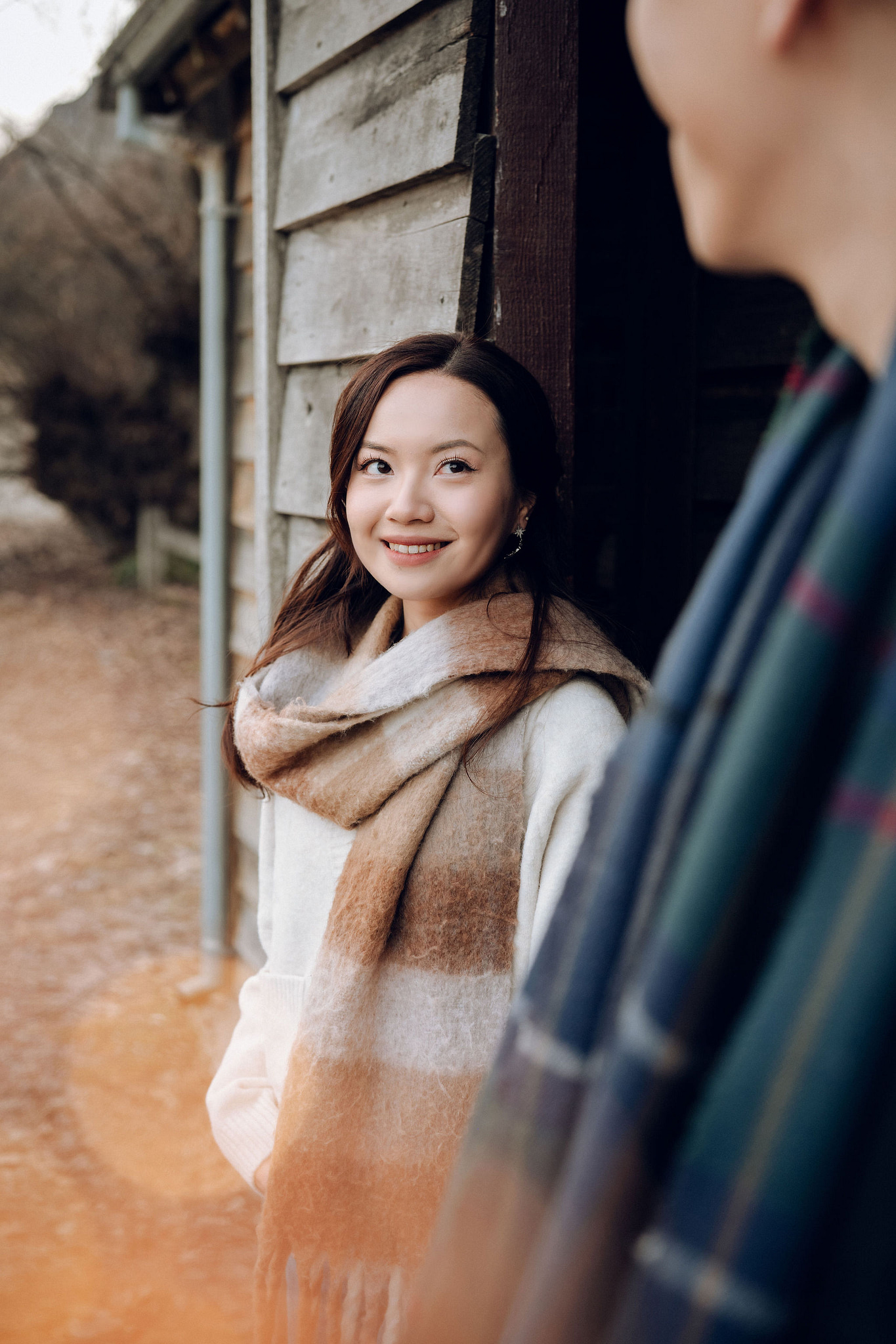 New Zealand Pre-Wedding Photoshoot with Lake Wakatipu, Skippers Canyon, Lake Tekapo, Mount Cook, and Omarama Clay Cliffs at Arrowtown pre-wedding photo