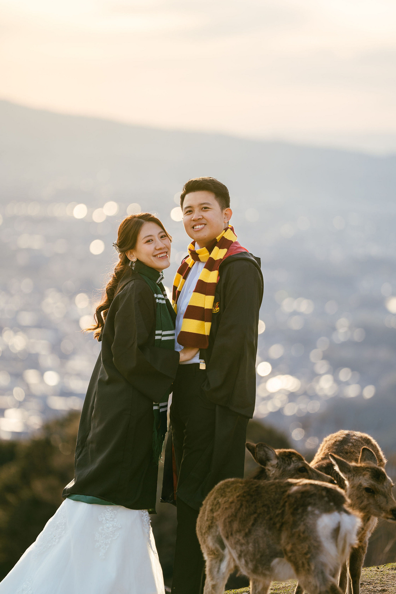 Kyoto Pre-Wedding Photoshoot | Nara Park, Gion & Mount Wakakusa at Mount Wakakusa pre-wedding photo