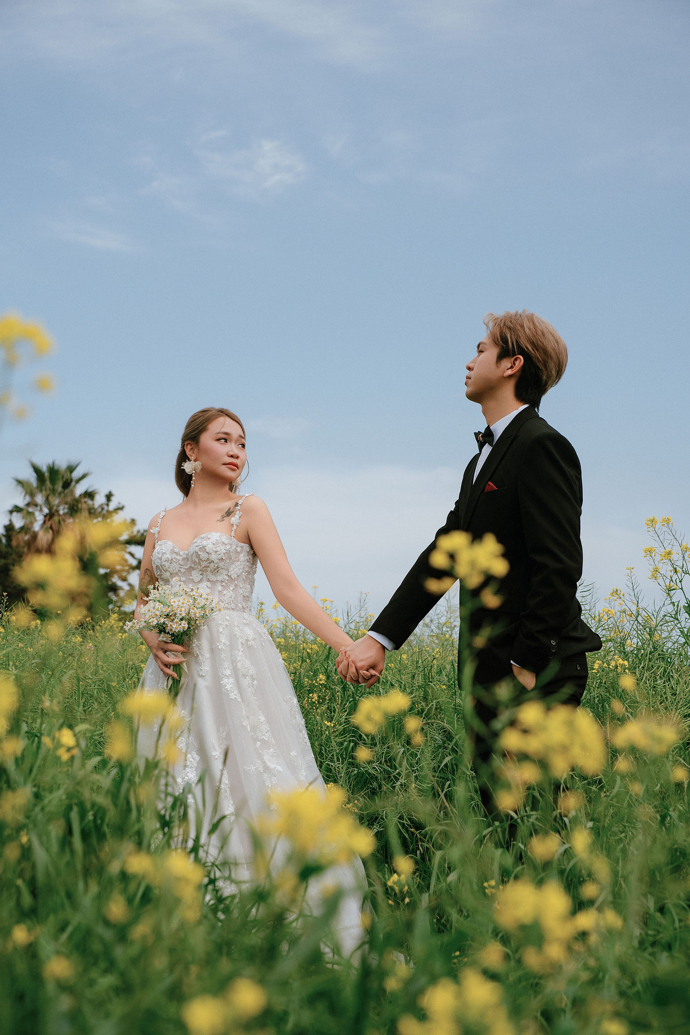 Jeju Pre-Wedding Photoshoot | Sangye-dong Forest, Yerae Ecological Park & Hyeopjae Beach at Yerae Ecological Park pre-wedding photo