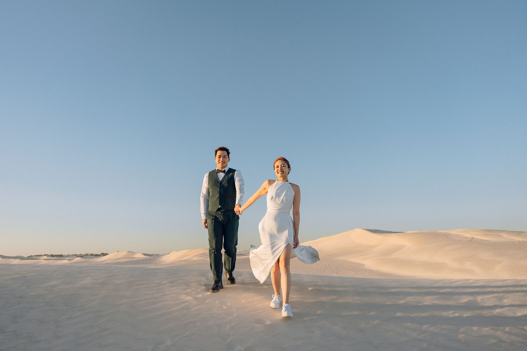 Perth Pre-Wedding Photoshoot | Fremantle, Blue House, Lancelin & Lancelin Beach at Lancelin pre-wedding photo
