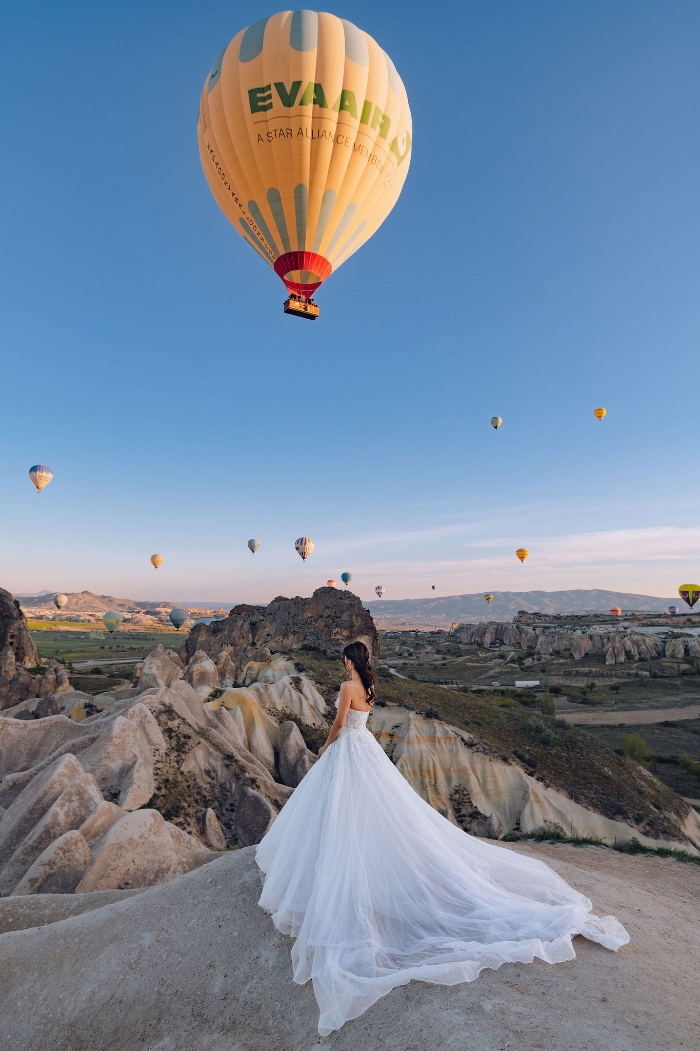 Cappadocia Pre-Wedding Photoshoot | Love Valley, Rooftop Terrace, Horse Ranch & Canyon at Valley pre-wedding photo