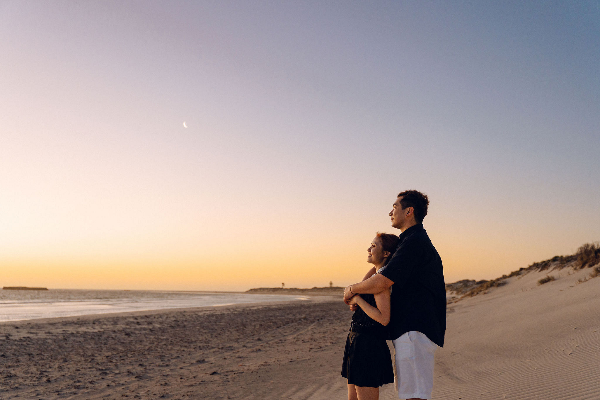 Perth Pre-Wedding Photoshoot | Fremantle, Blue House, Lancelin & Lancelin Beach at Lancelin Beach pre-wedding photo