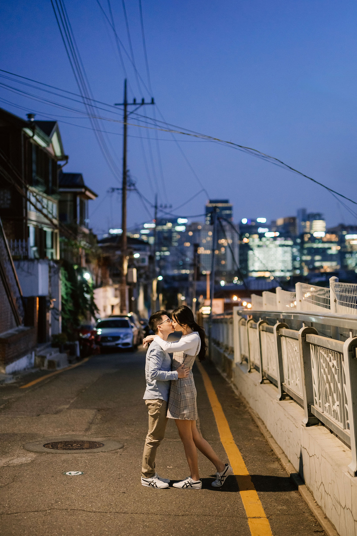 Seoul Pre-Wedding Photoshoot | Seoul Forest, Namsangol Hanok Village & Samcheong-dong at Samcheong-dong Cafe Streets pre-wedding photo