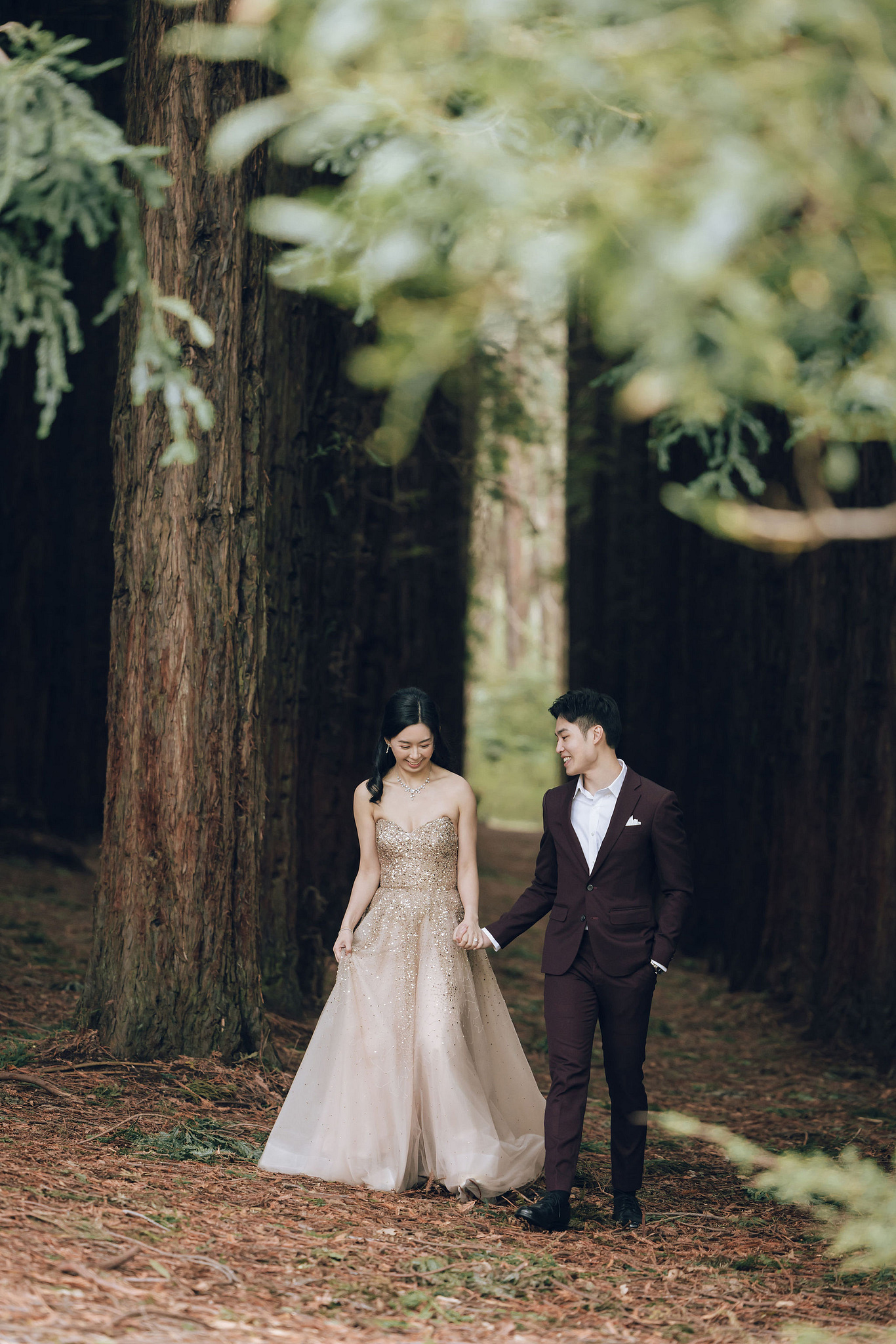 Melbourne Pre-Wedding Photoshoot | Redwood Forest, Higher Ground Cafe & Carlton Gardens at Redwood Forest pre-wedding photo