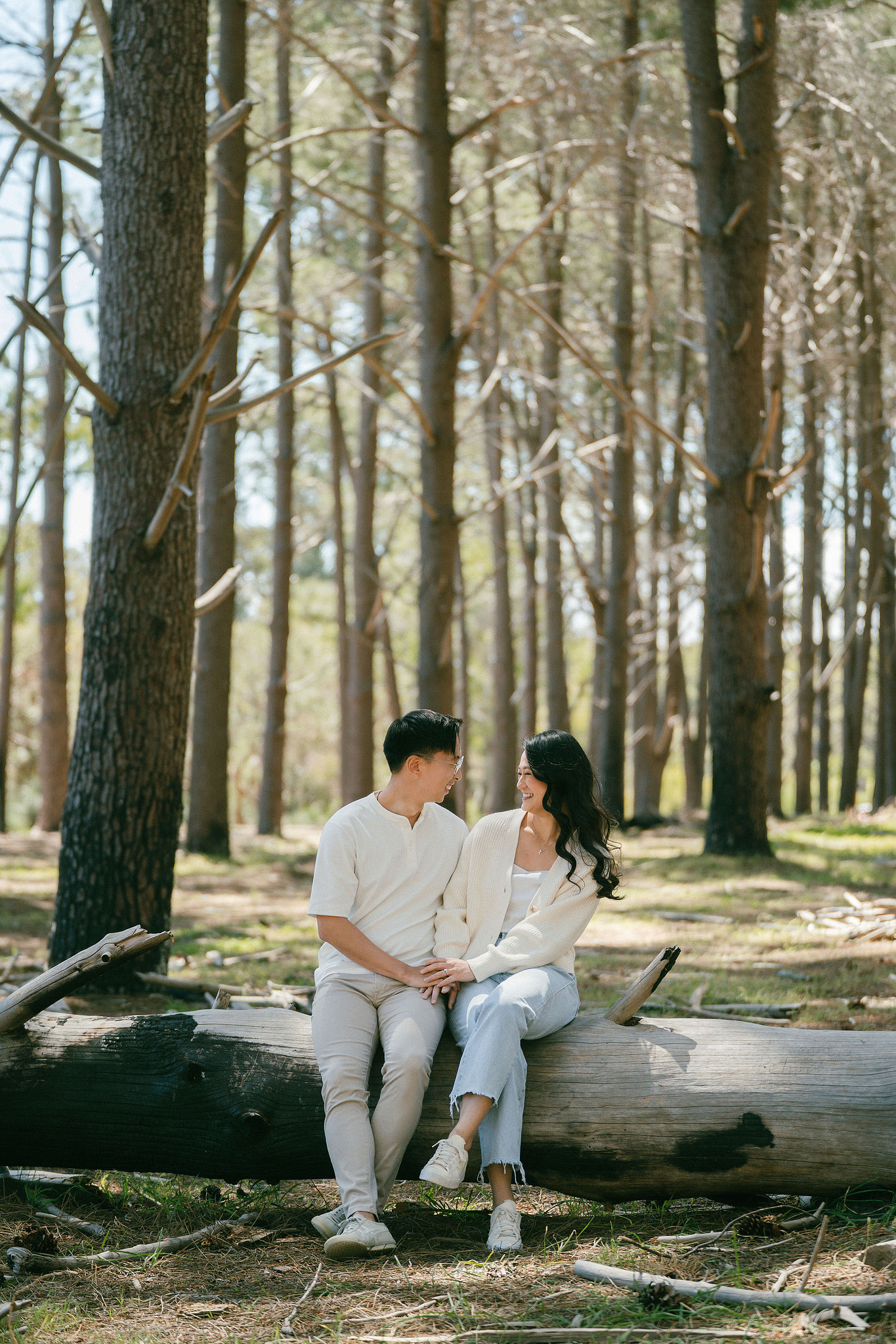 Perth Pre-Wedding Photoshoot | Wanneroo Pines, Yanchep National Park, Lancelin & Lancelin Beach at Wanneroo Pines pre-wedding photo