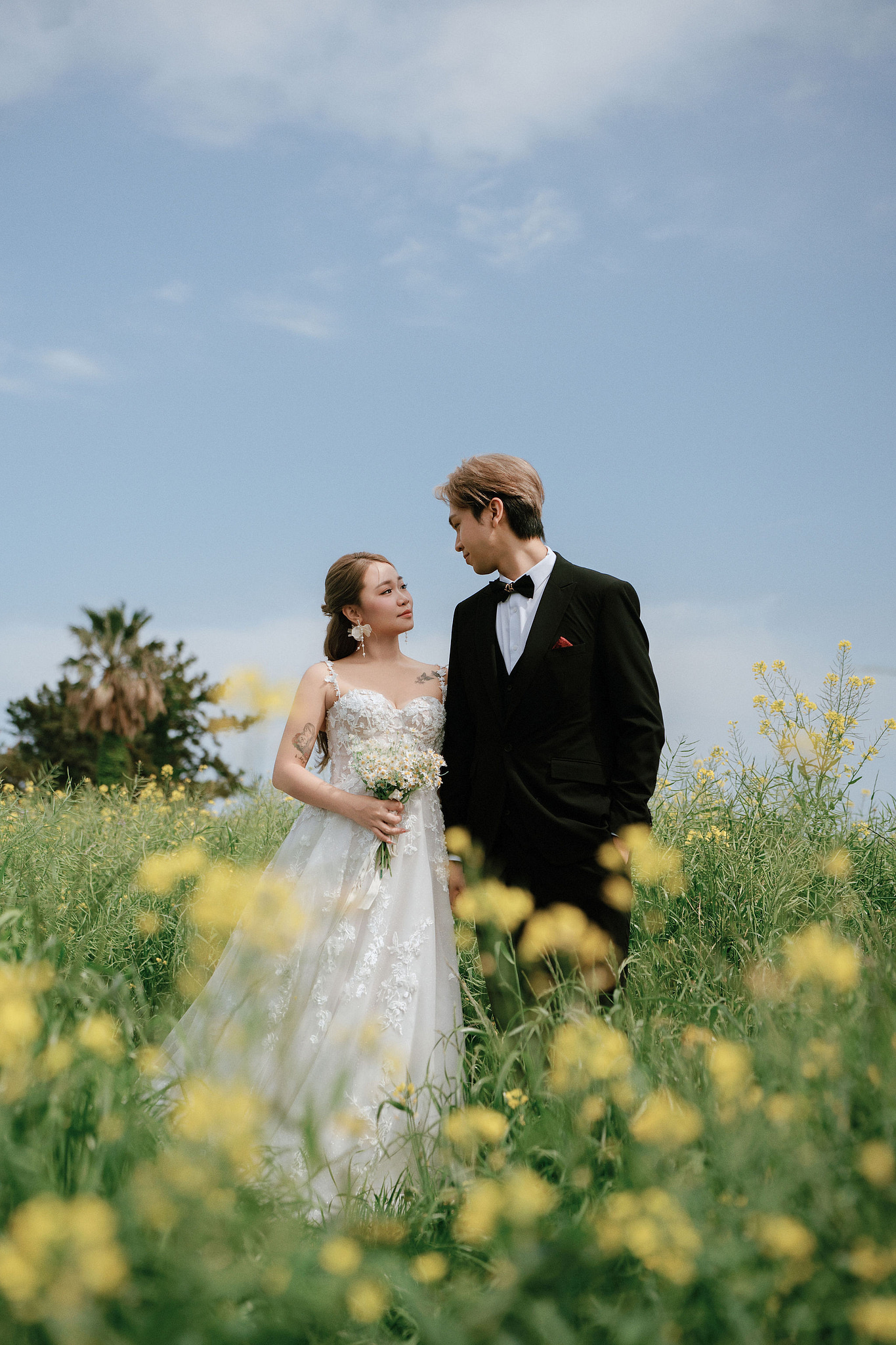 Jeju Pre-Wedding Photoshoot | Sangye-dong Forest, Yerae Ecological Park & Hyeopjae Beach at Yerae Ecological Park pre-wedding photo