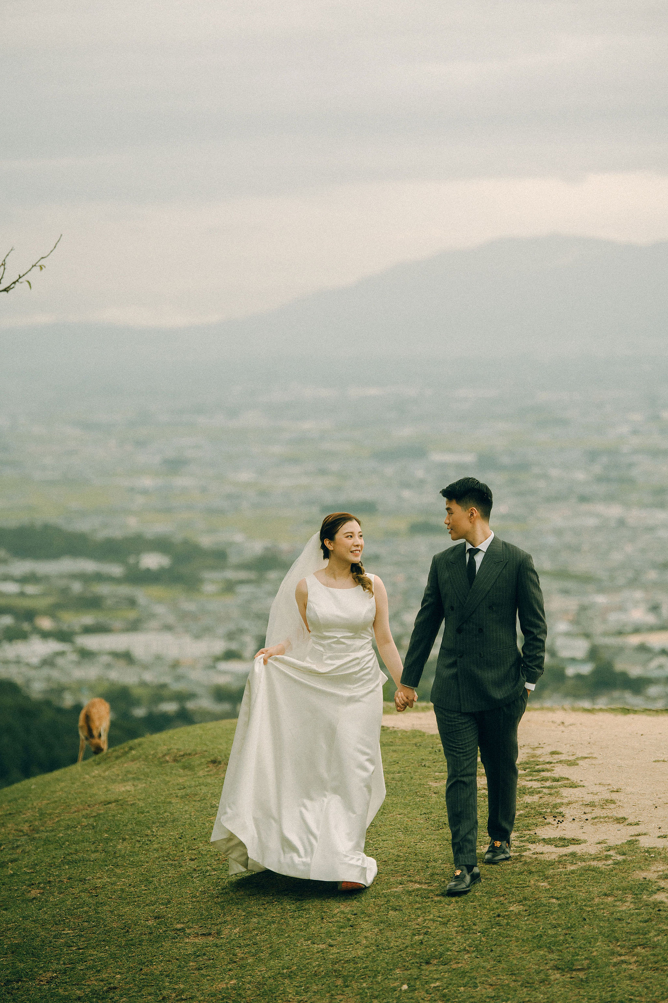 Kyoto Pre-Wedding Photoshoot | Fushimi Inari, Gion & Nara Park at Nara Park & Surrounding Hills pre-wedding photo