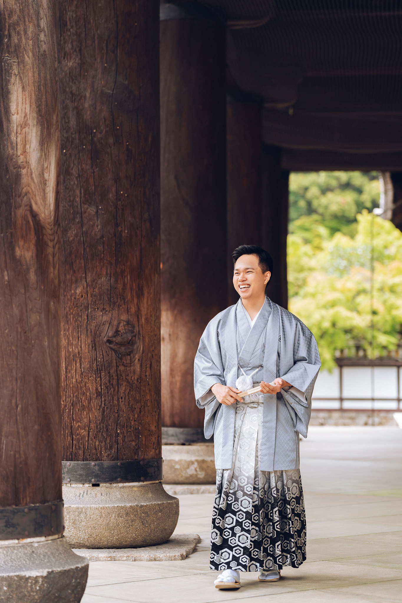 Kyoto Pre-Wedding Photoshoot | Gion Streets, Higashiyama & Nara Park at Gion Streets & Traditional Grounds pre-wedding photo